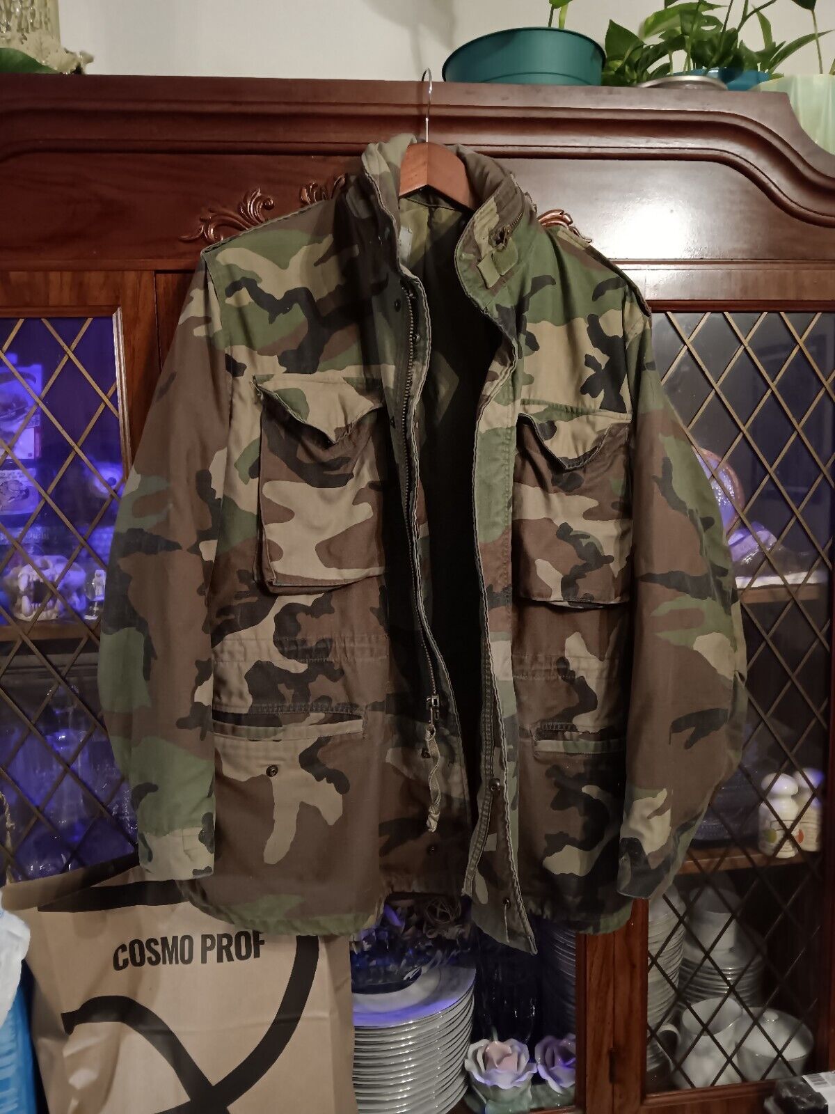 US Army Camouflage Heavy Jacket Cold Weather Medium #8415-01-099-7835