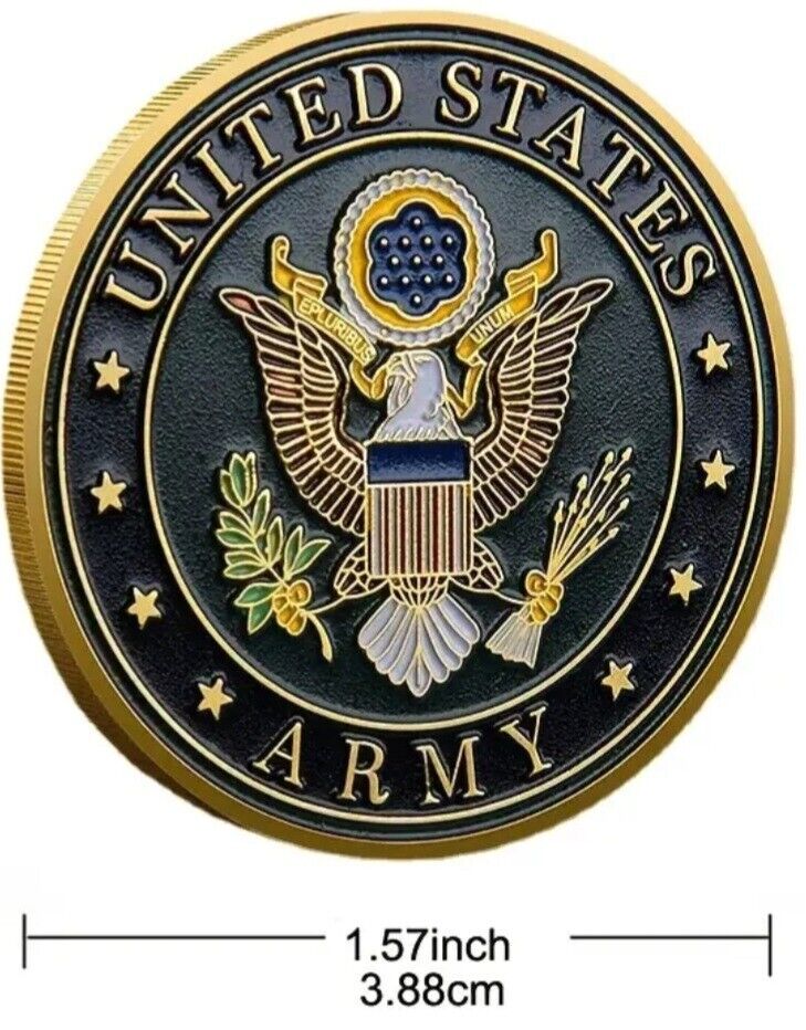 U.S. ARMY, SIGNAL CORPS, CHALLENGE COIN, GOLD. 