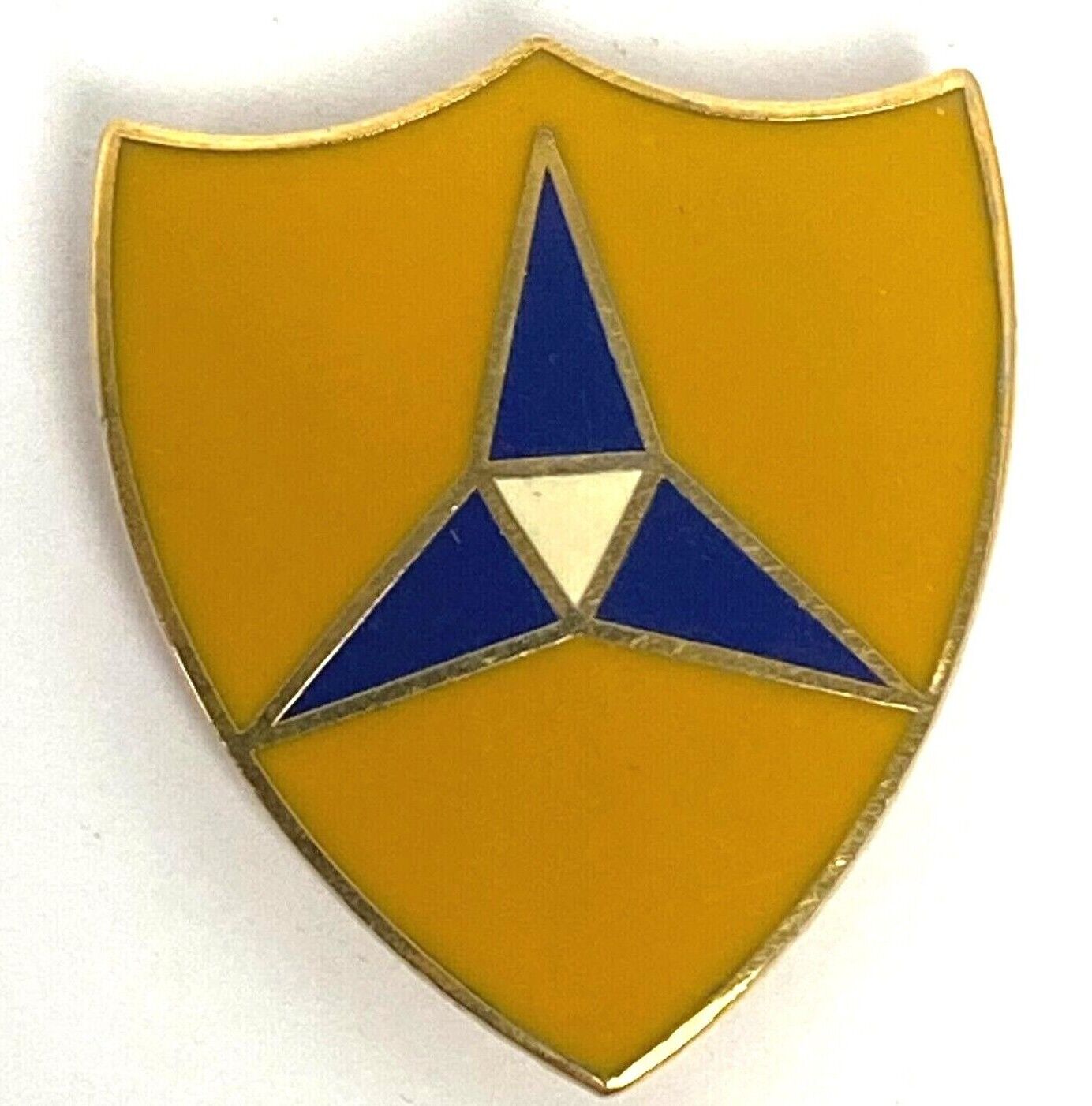 VTG US Army III 3rd Corps DUI DI Insignia Crest Double Pinback Pin 1 1/4\