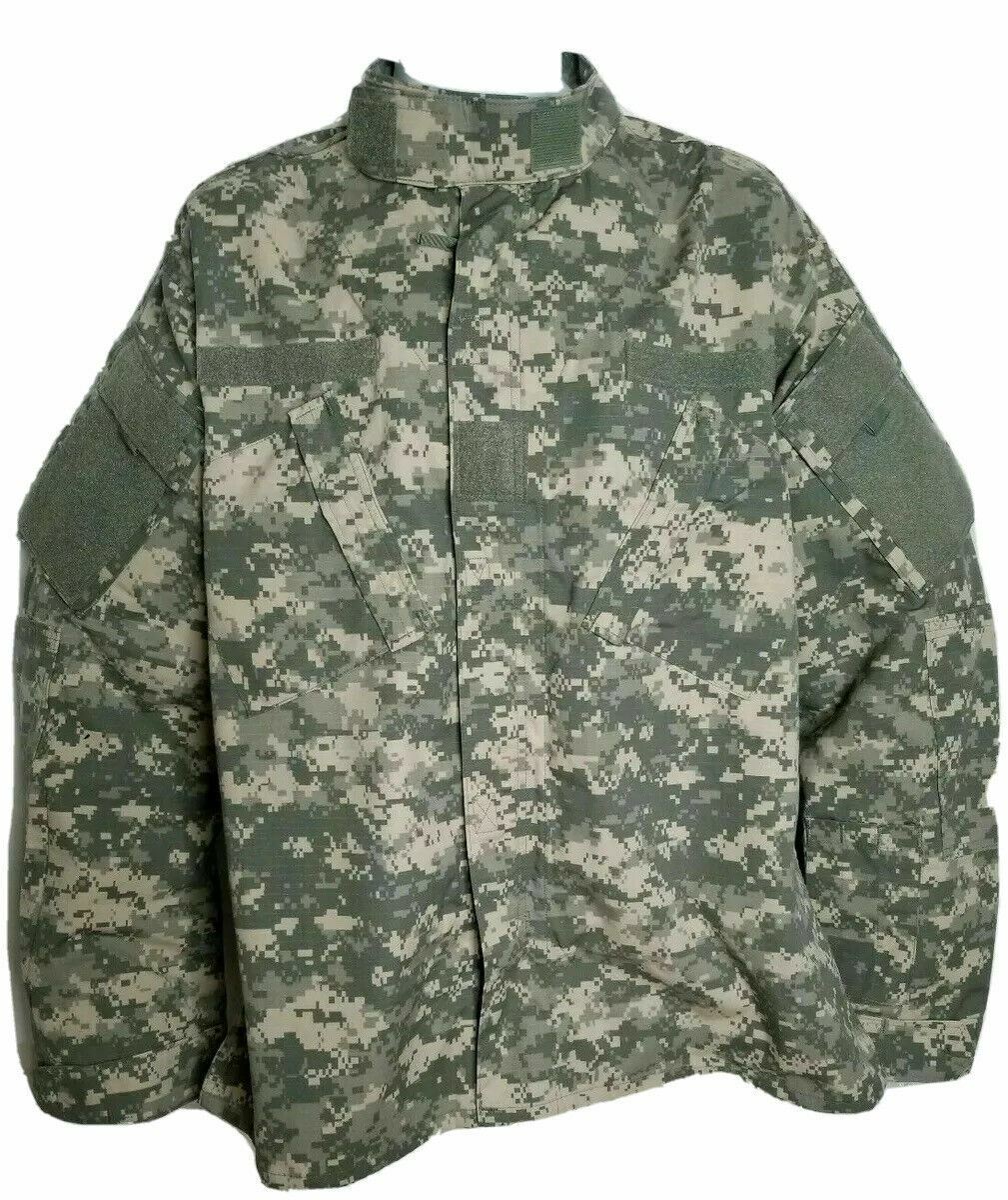 US Military ACU Digital Ripstop Camouflage Jacket (Size: M/R)