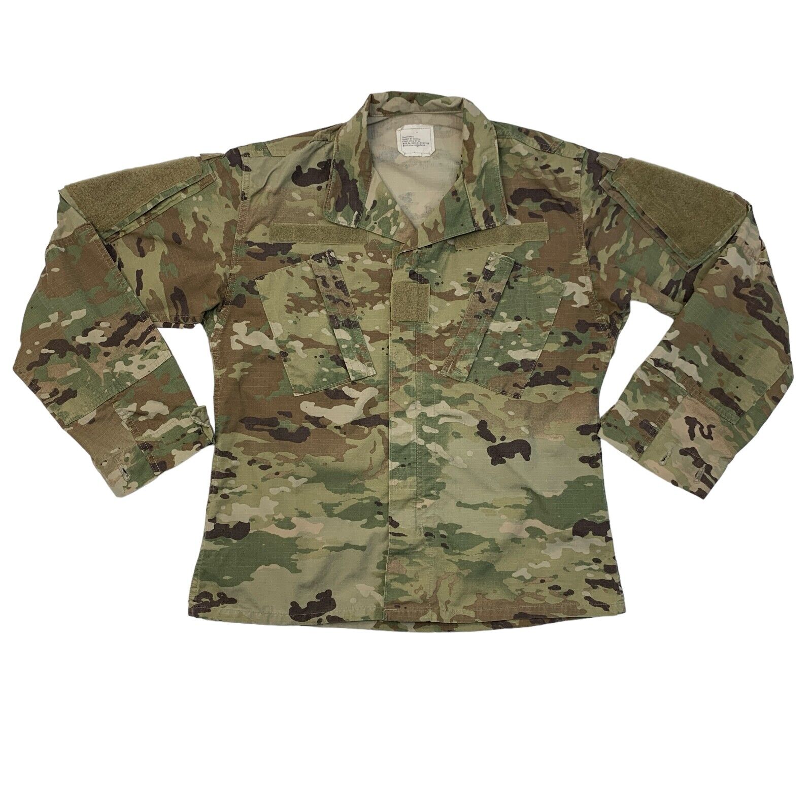US Army Combat Uniform Jacket Men S Small Short Military Camo Nylon Cotton Blend