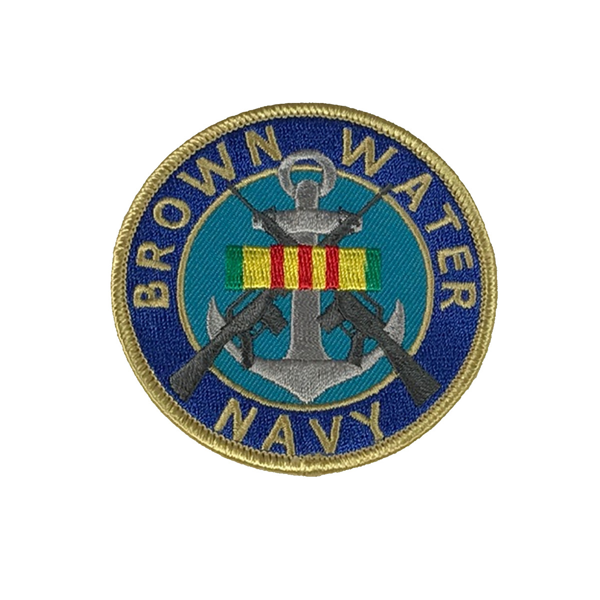BROWN WATER NAVY W/ VIETNAM RIBBON PATCH - COLOR - Veteran Owned Business