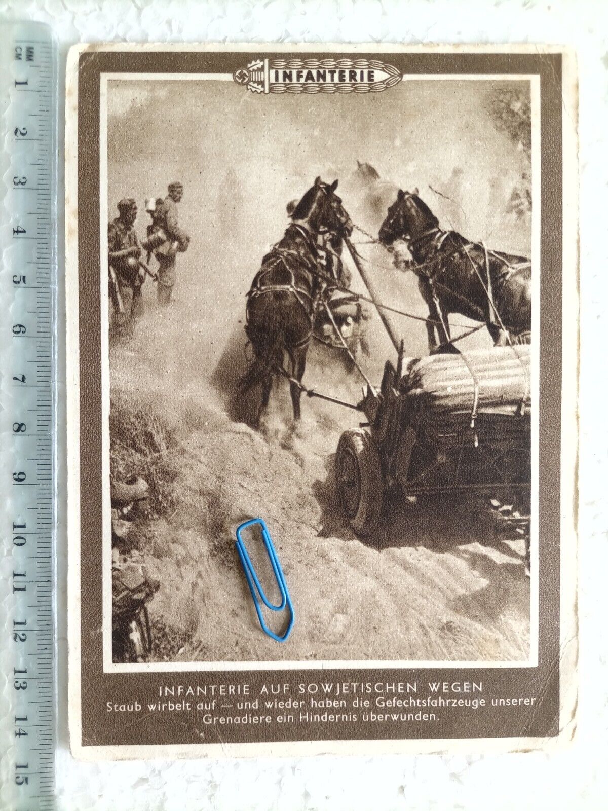 WW2 Germany Feldpost Postcard Infanterie Infantry Russia Unposted WWII Original