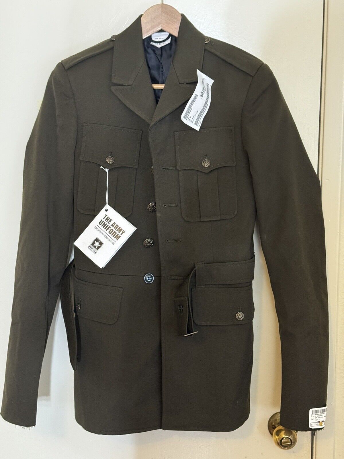 AGSU Army Heritage Green Service Uniform Service Coat Dress Jacket 32R Classic