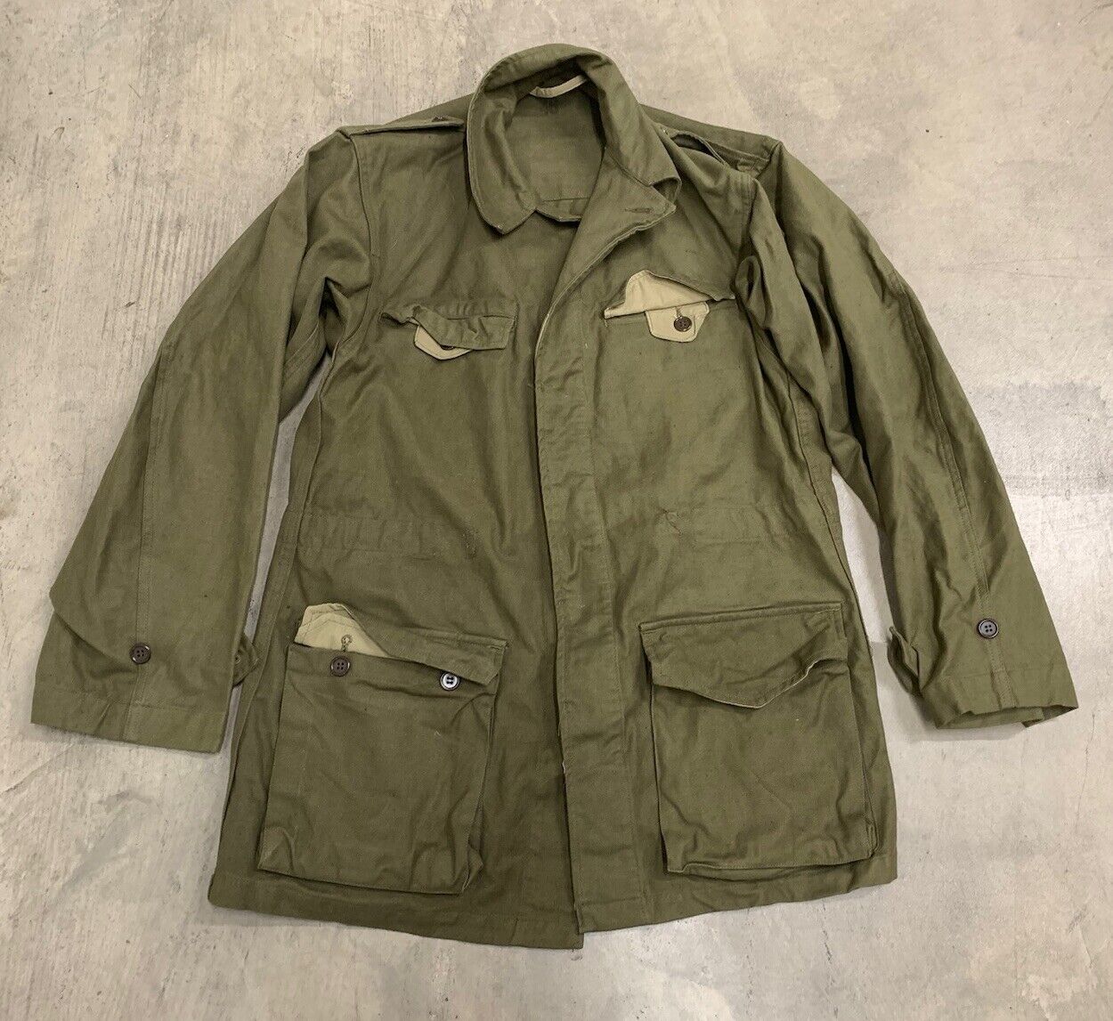 French Military Field Jacket Size Large