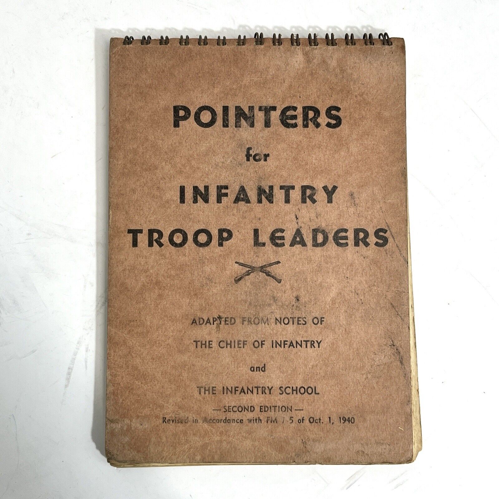 Pointers for Infantry Troop Leaders Second Edition 1940 Military Reference