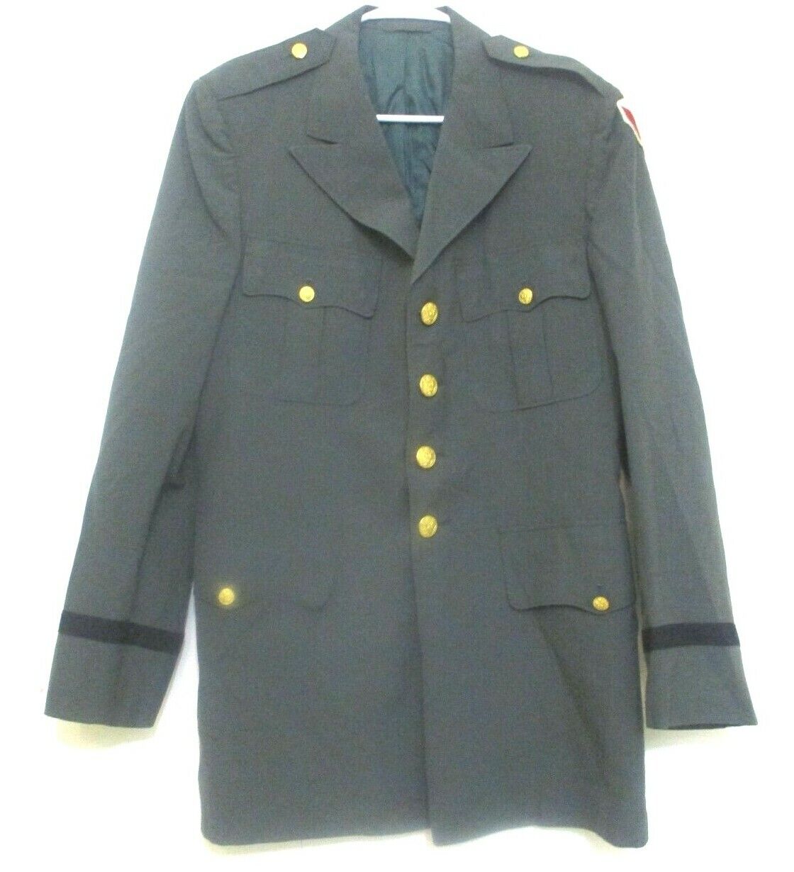 US Military Army Green Coat 39 L Wool Blazer Jacket Uniform Men\'s 