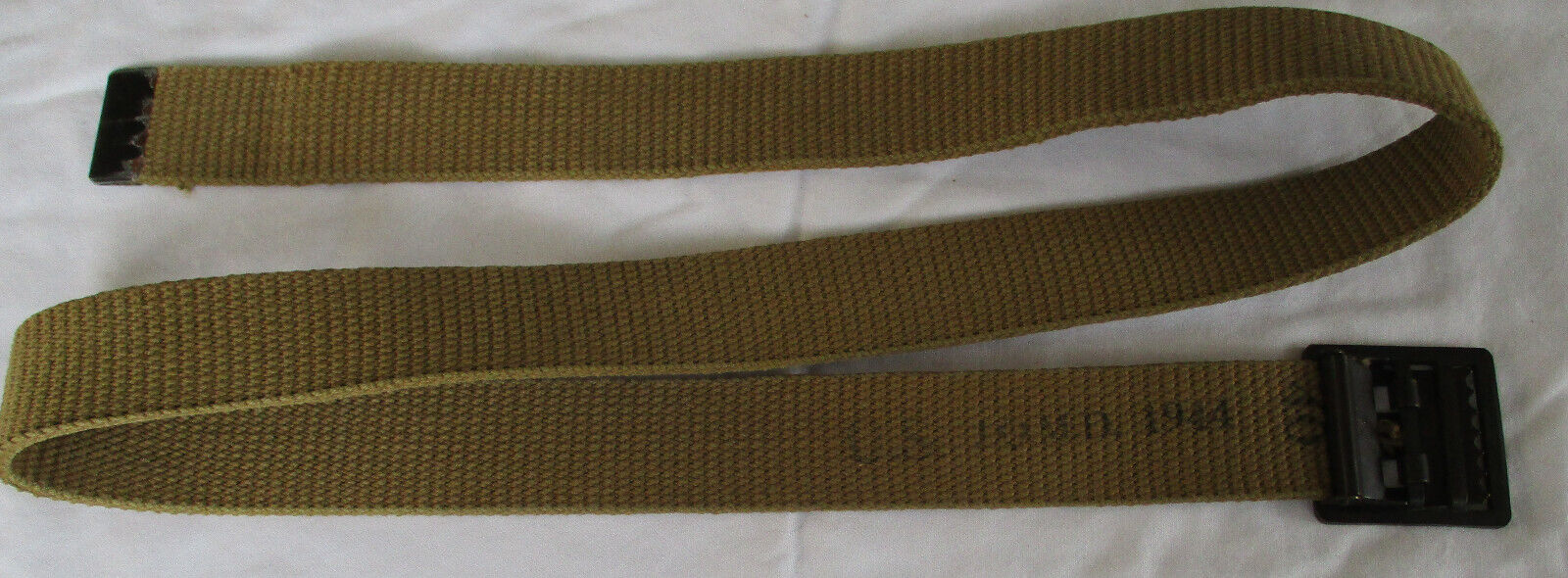 WWII US Army enlisted men's web Trouser Belt Exc+