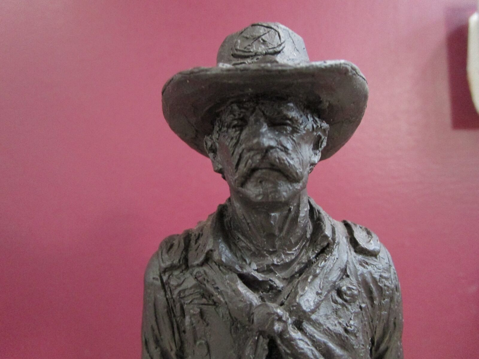 Civil War Soldier tired sculpture by Michael Garman 1980\'s figurine
