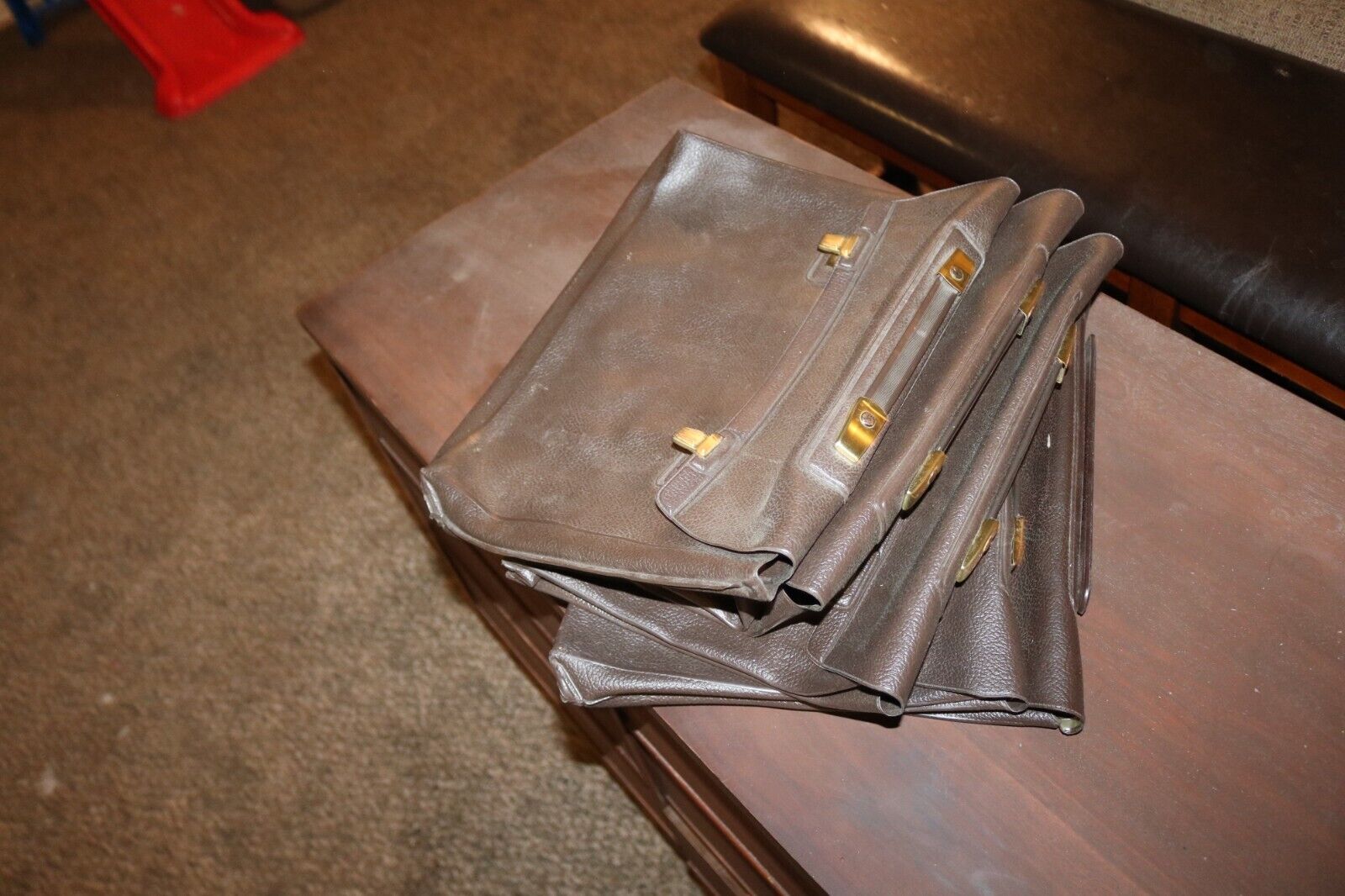 Vietnam era vinyl orders paperwork briefcase folder bag