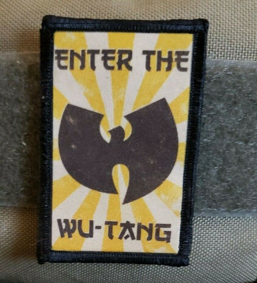 Wu-Tang  Morale Patch Tactical Military Army USA Flag Funny badge hook WUTANG