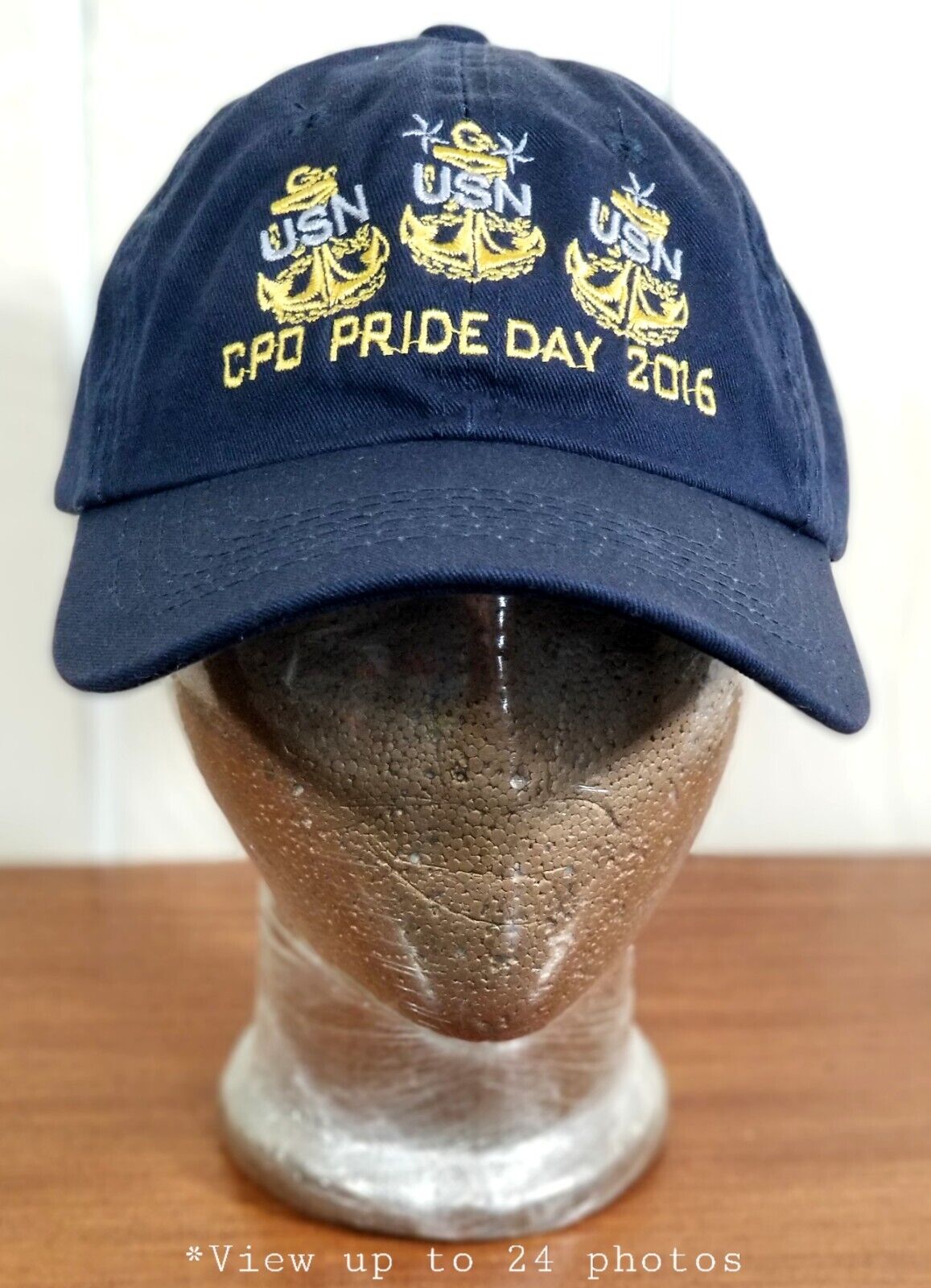USN US Navy CPO PRIDE DAY 2016 OC Cap Hat Adj. Hook & Loop Strapback