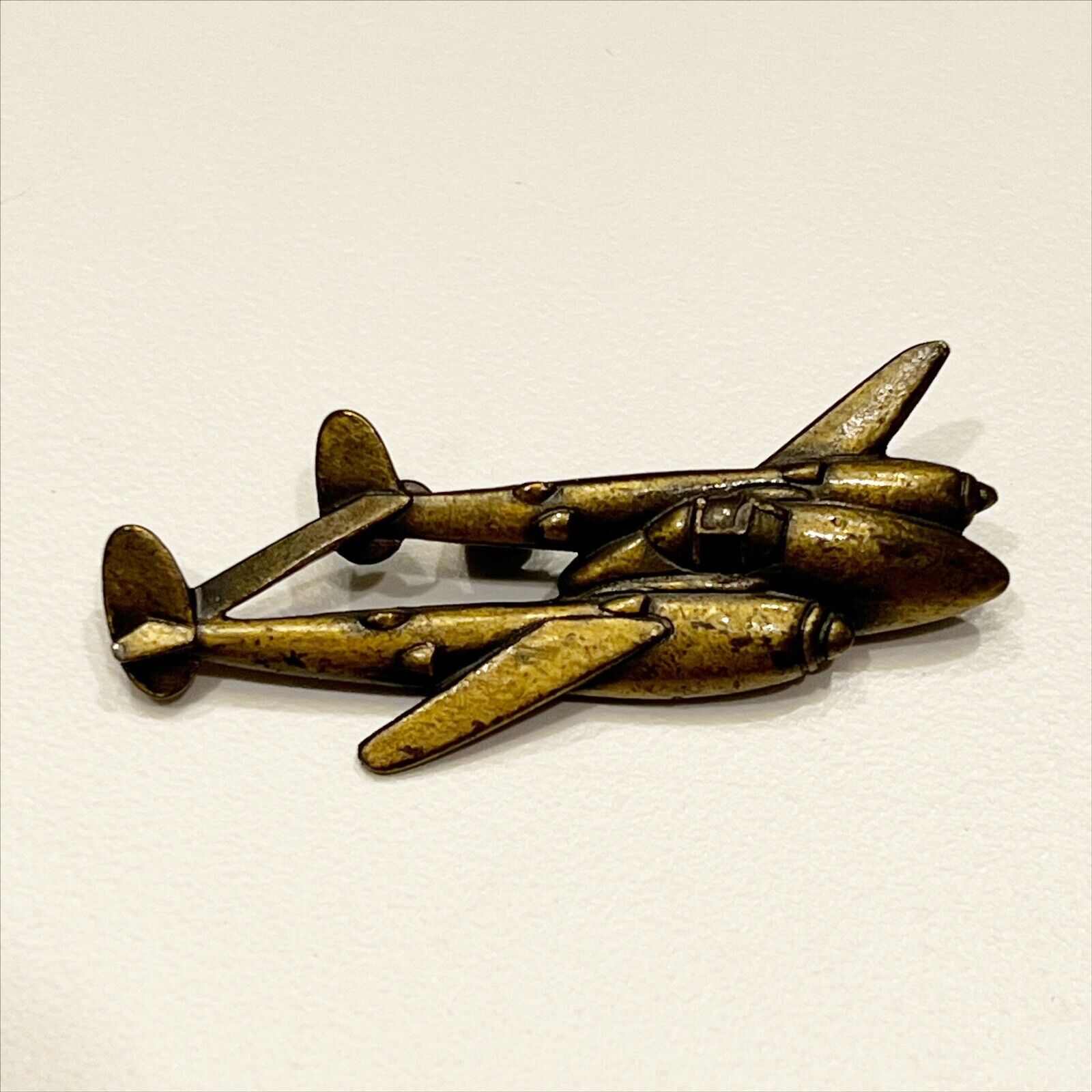 Vintage WW2 Lockheed P-38 Lapel Hat Pin