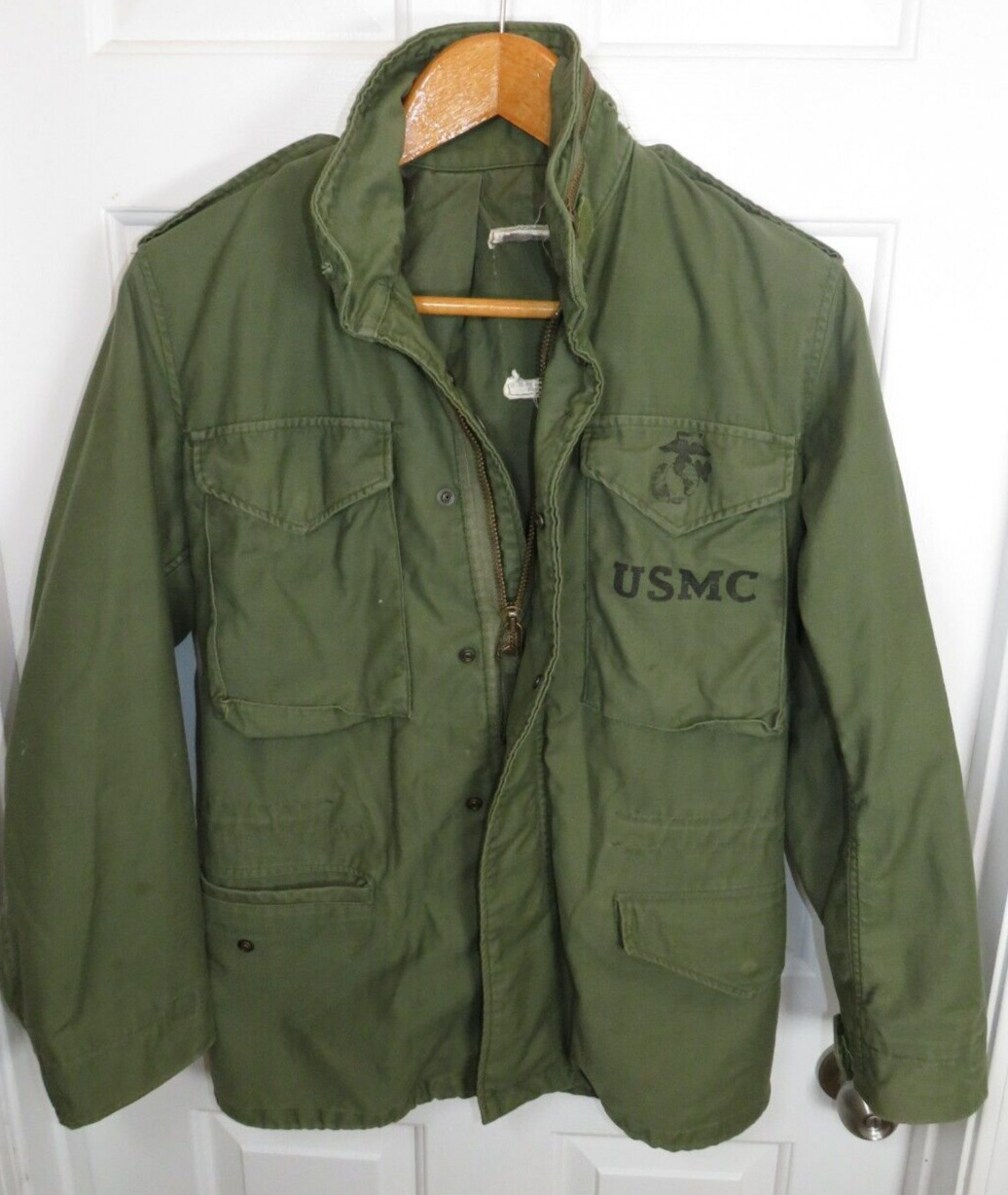 Vintage M-1965 M65 Field Jacket 1979  Mens Small XS Reg 70s Marines USMC