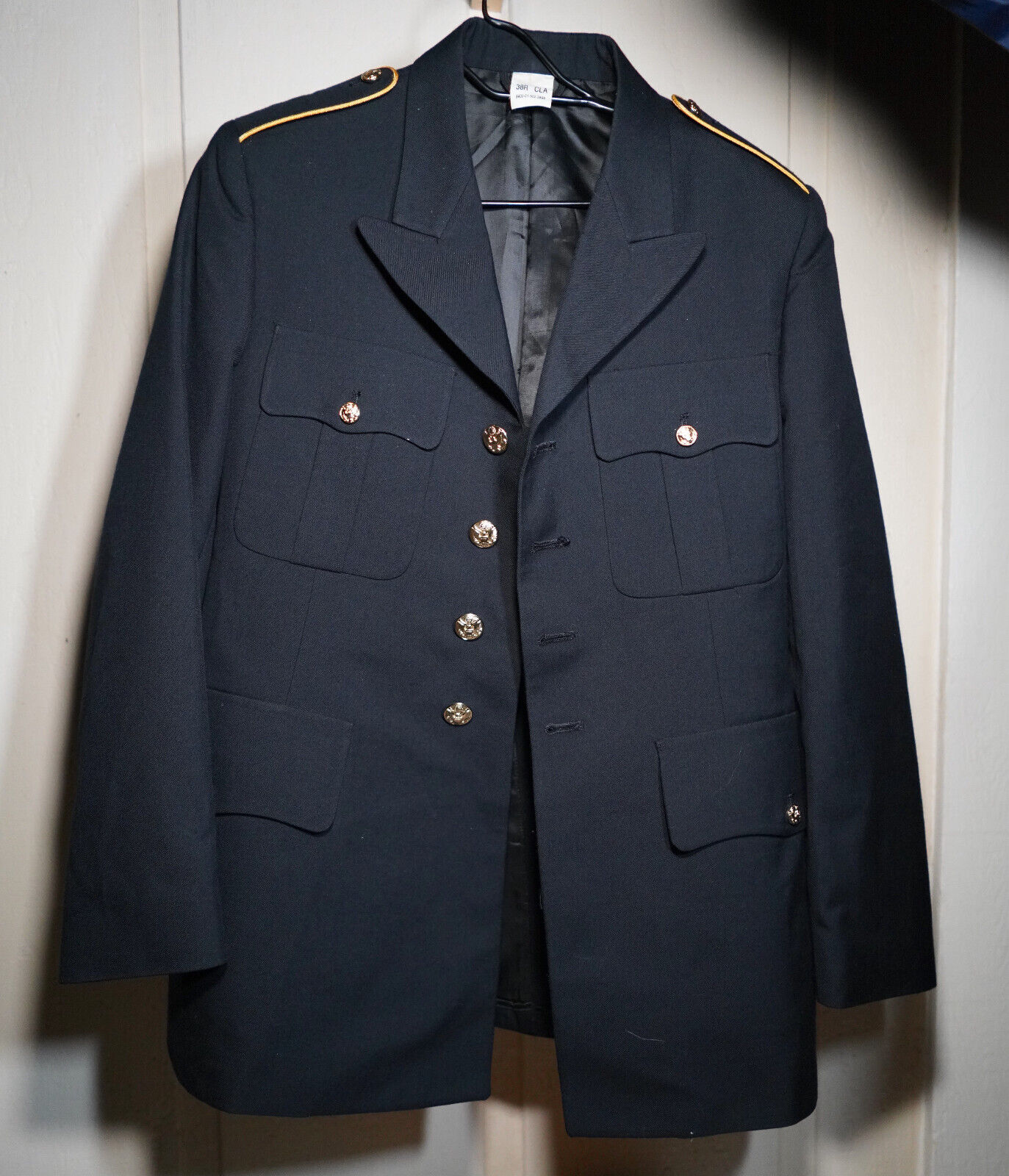 Army Dress Uniform Coat Jacket Size 38R ASU American Military Service Officer