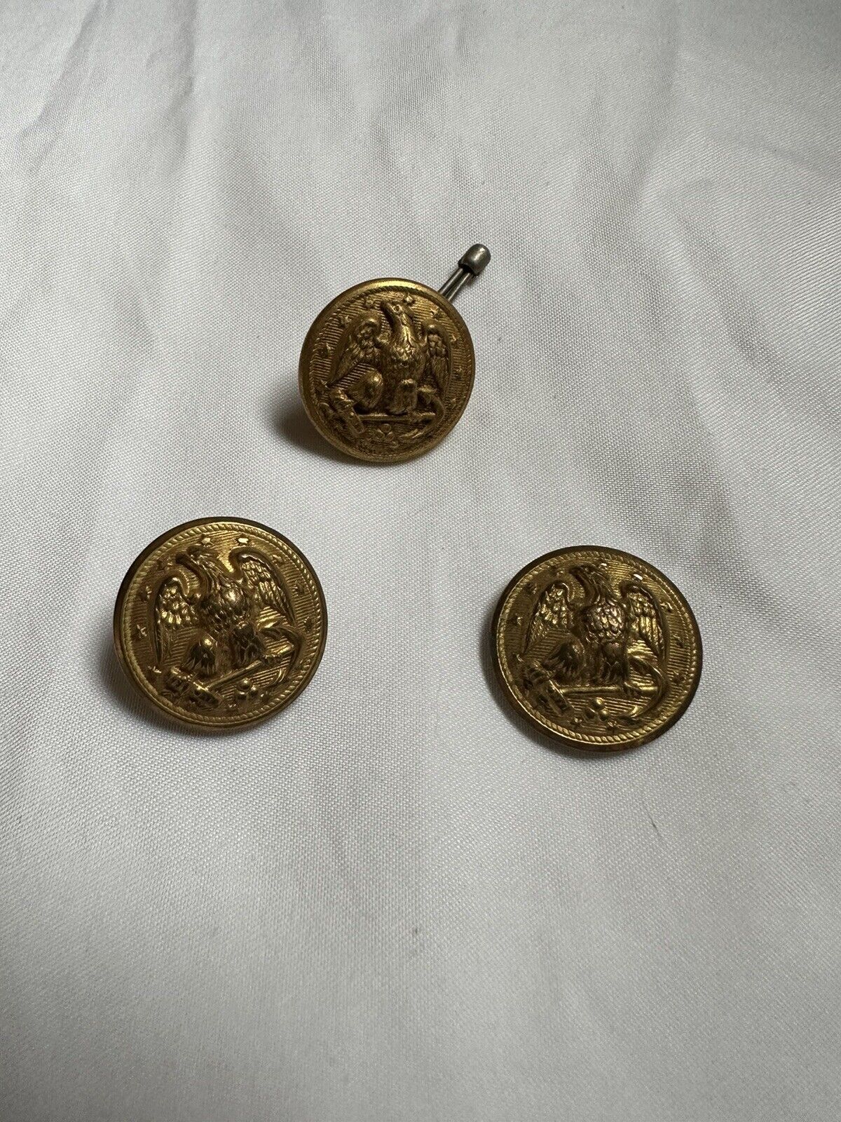 brass military buttons
