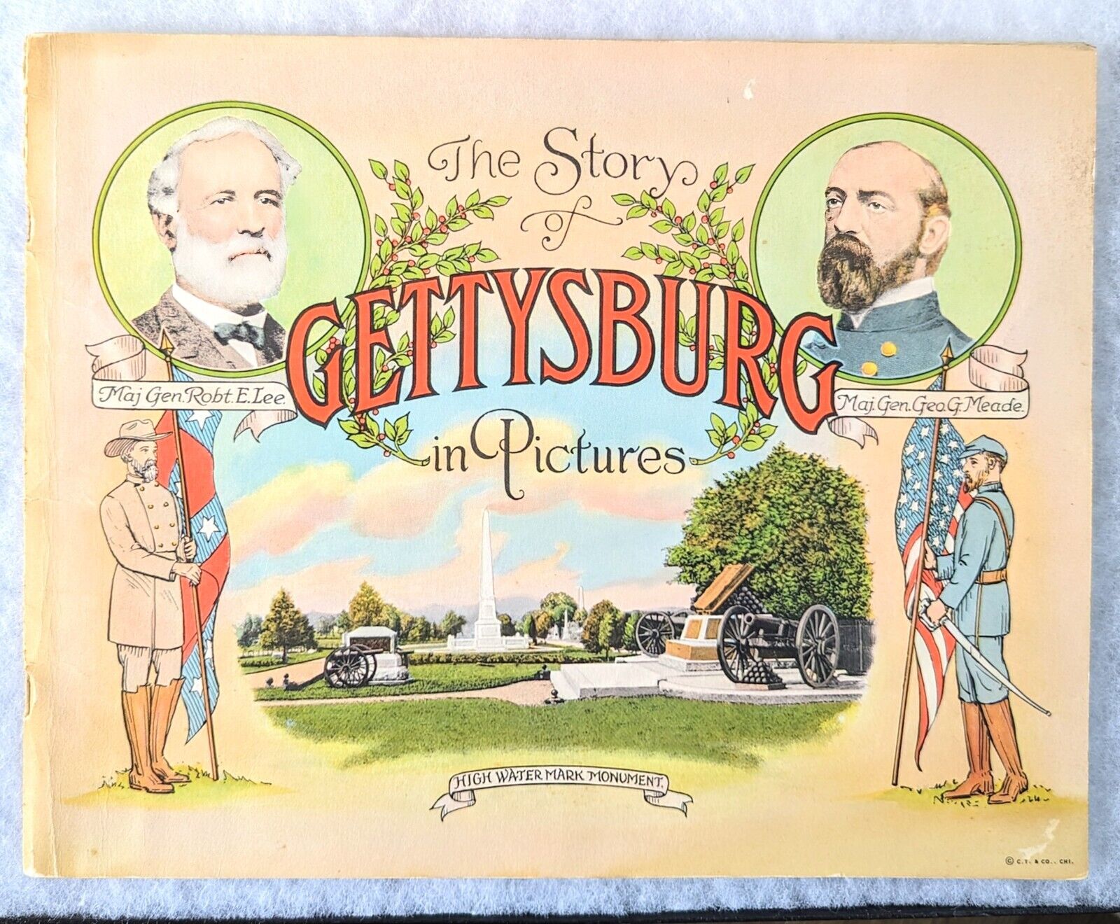 The Story of Gettysburg in Pictures Soft Cover Book