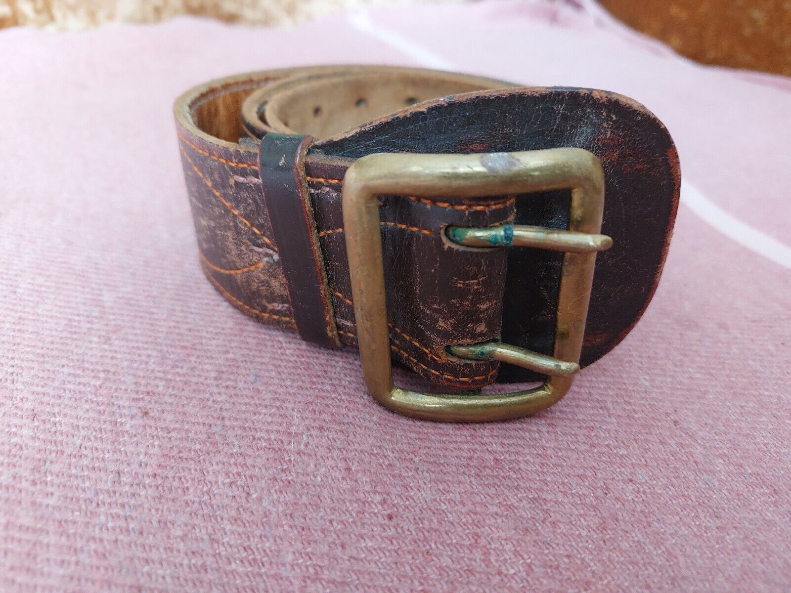 Soviet army officer leather belt ussr 1967 year