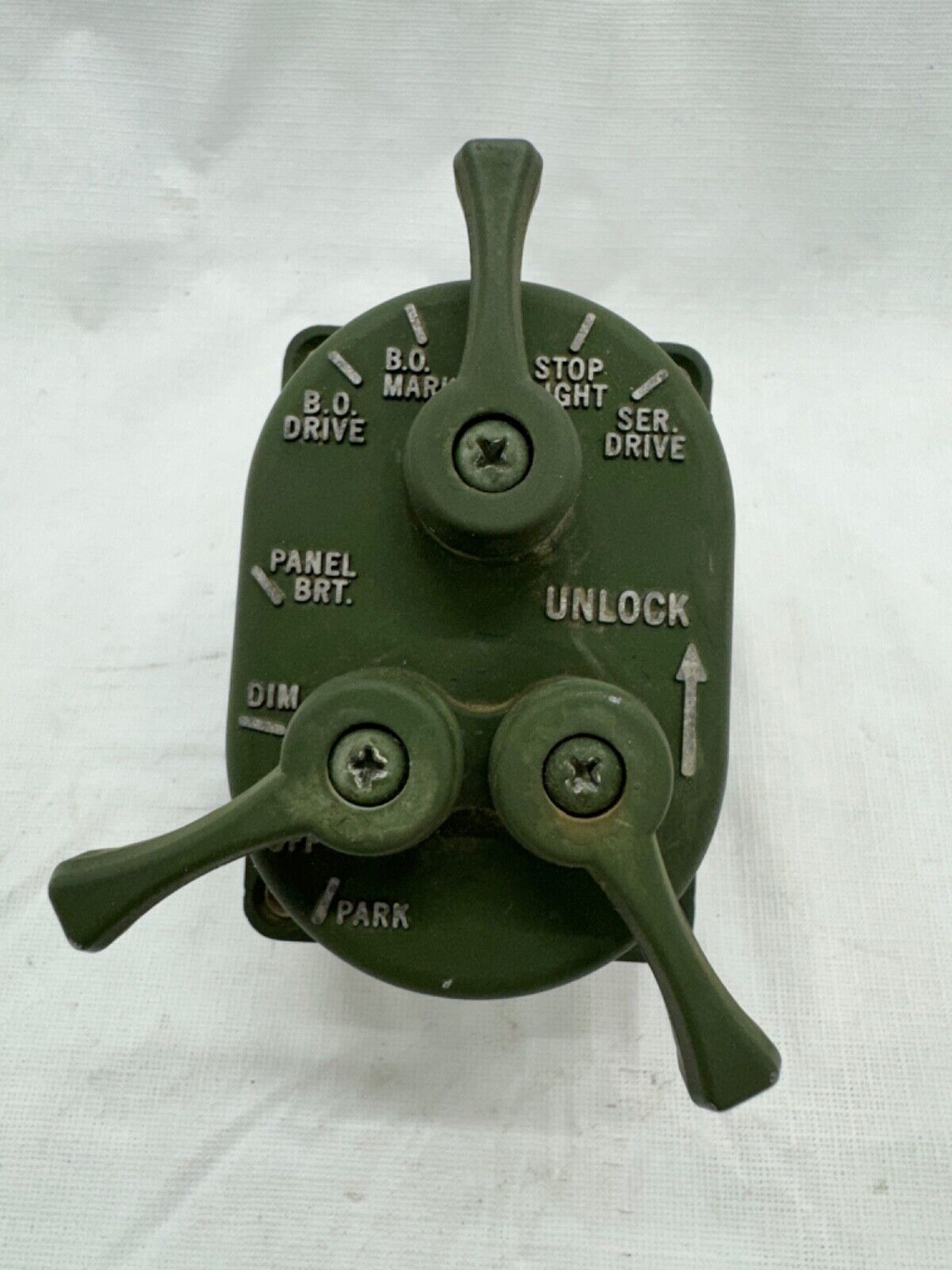 MILITARY HMMWV, HUMVEE 3 Lever Head Light Switch Control