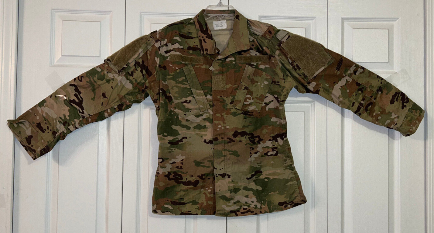 US Army Combat Coat - Uniform Field Jacket - MULTICAM OCP Camo  - SMALL-LONG