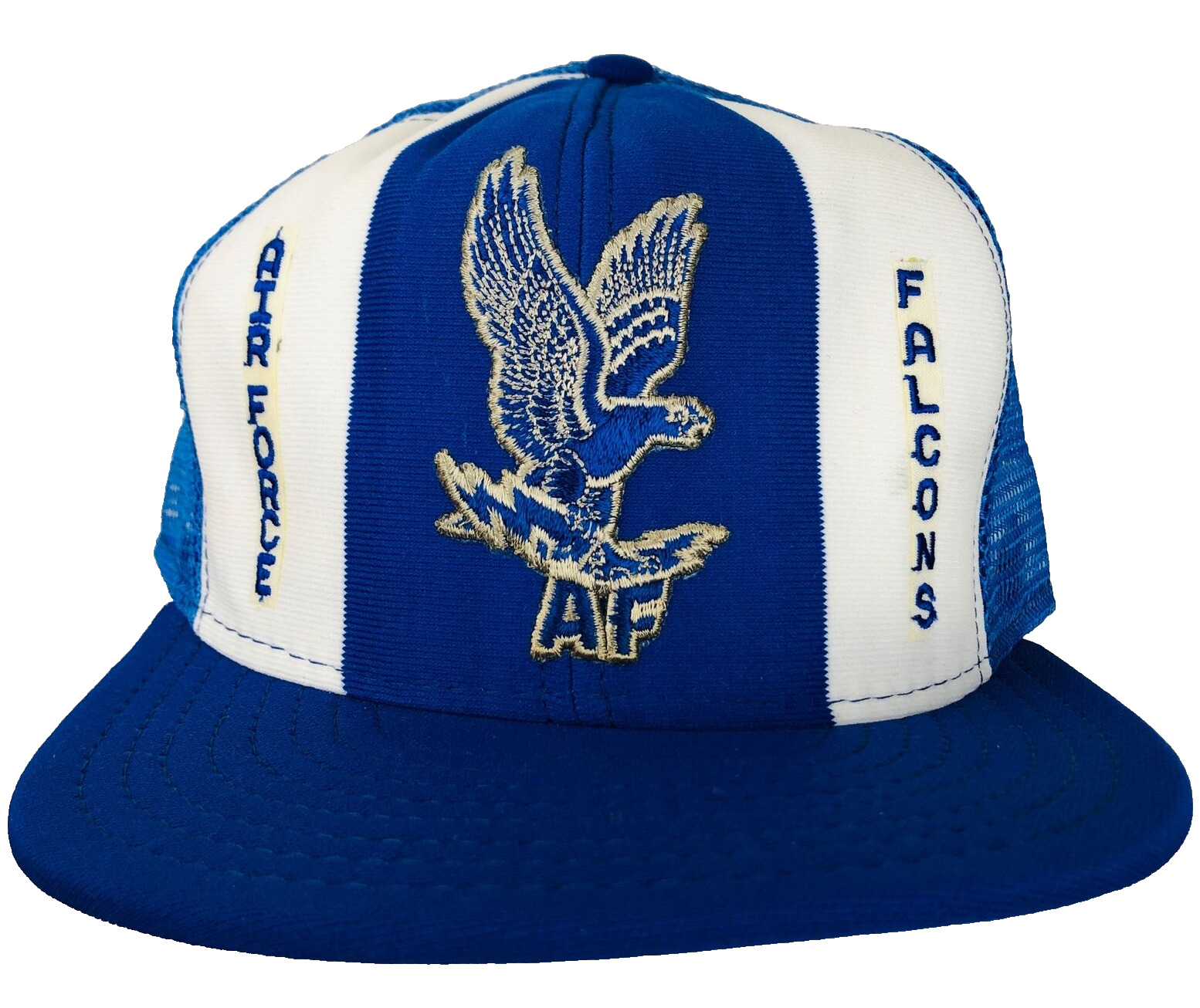 Vintage Air Force Falcons Cap Snapback Blue Trucker Hat Flying Eagle