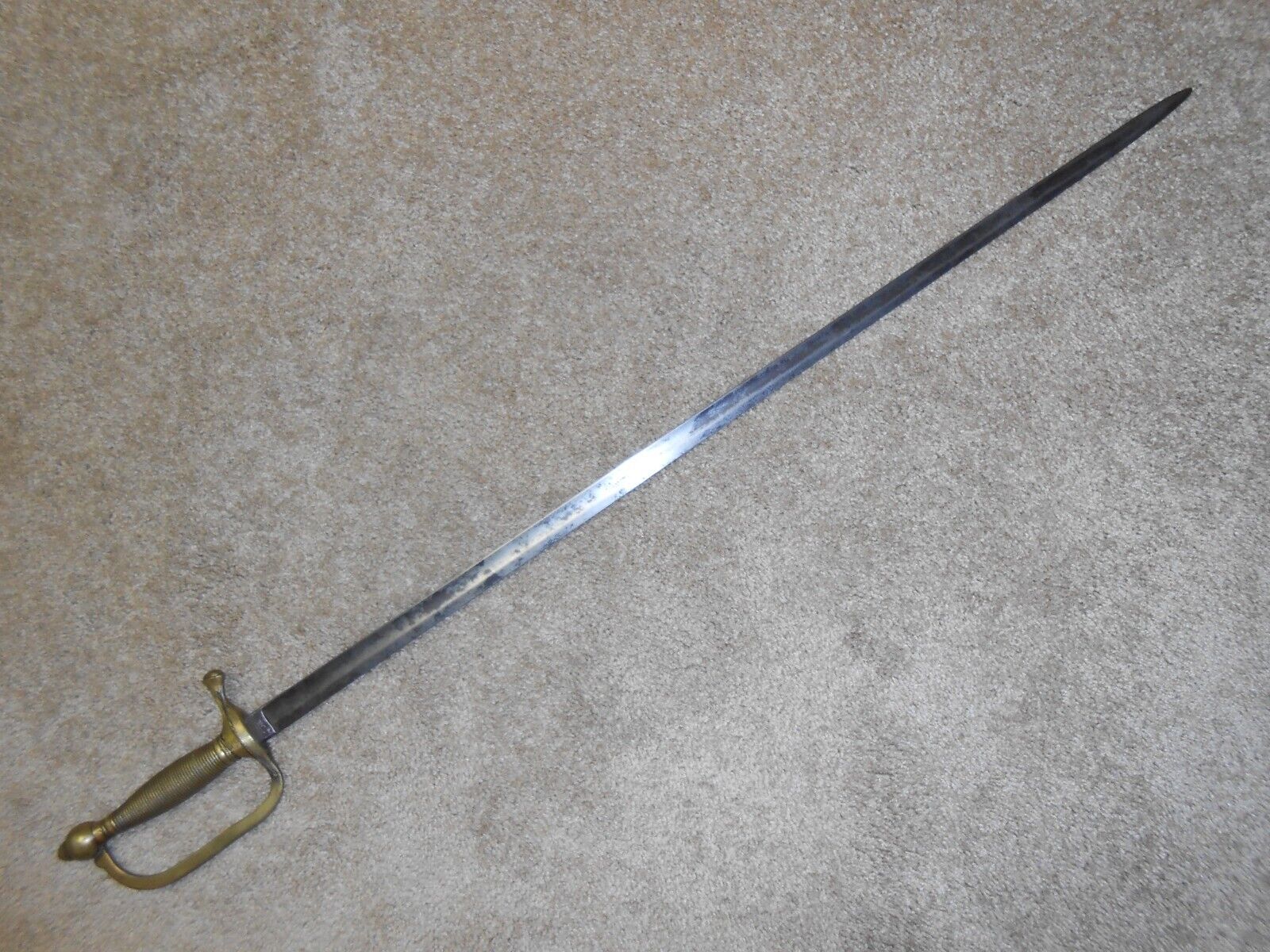 Civil War Emerson & Silver Musician's Sword, Dated 1863, M1840, No Scabbard