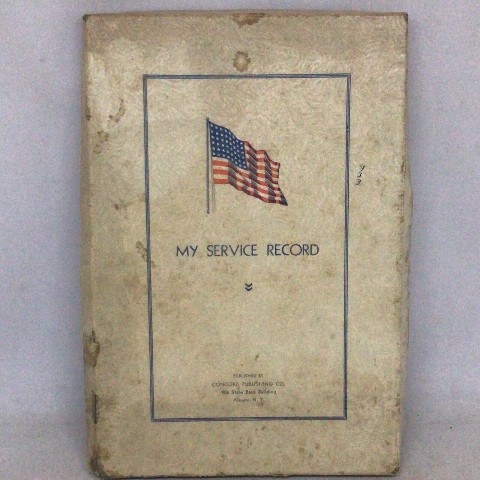 Vintage 1940 WWII Air Force My Service Record Book + Original Box NOT USED