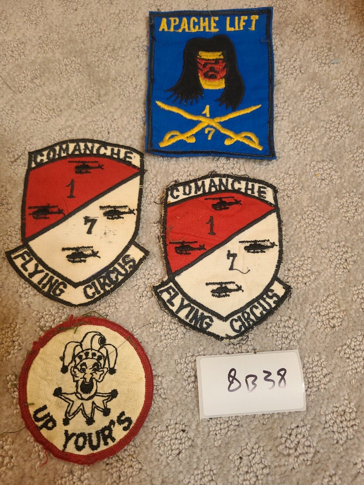 Vietnam 7th 1st Helicopter 48th jokers Comanche Flying Circus apache Patch 8B38
