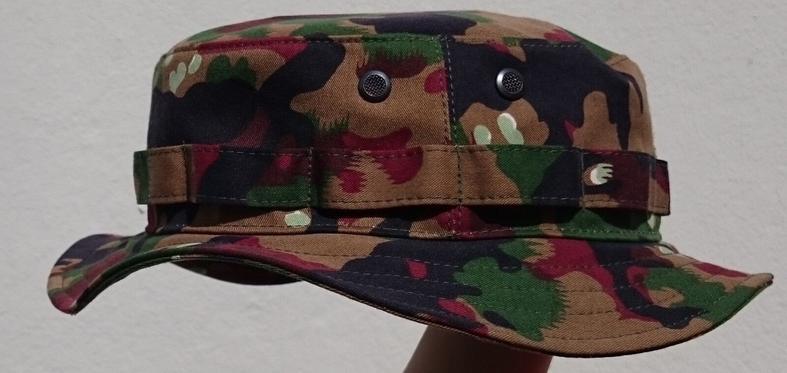 RECCE Hat  Boonie Alpenflage Schweiz/Swiss T83  Camouflage - Made in Germany -
