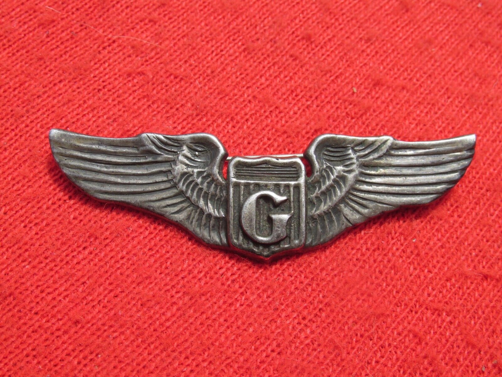 US Army Air force Glider Pilot Wing DATED ENGRAVED PB FULL SIZED wing 6
