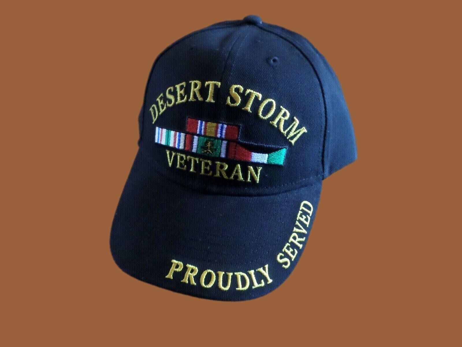 U.S Military Desert Storm Veteran Hat Embroidered Baseball Cap 