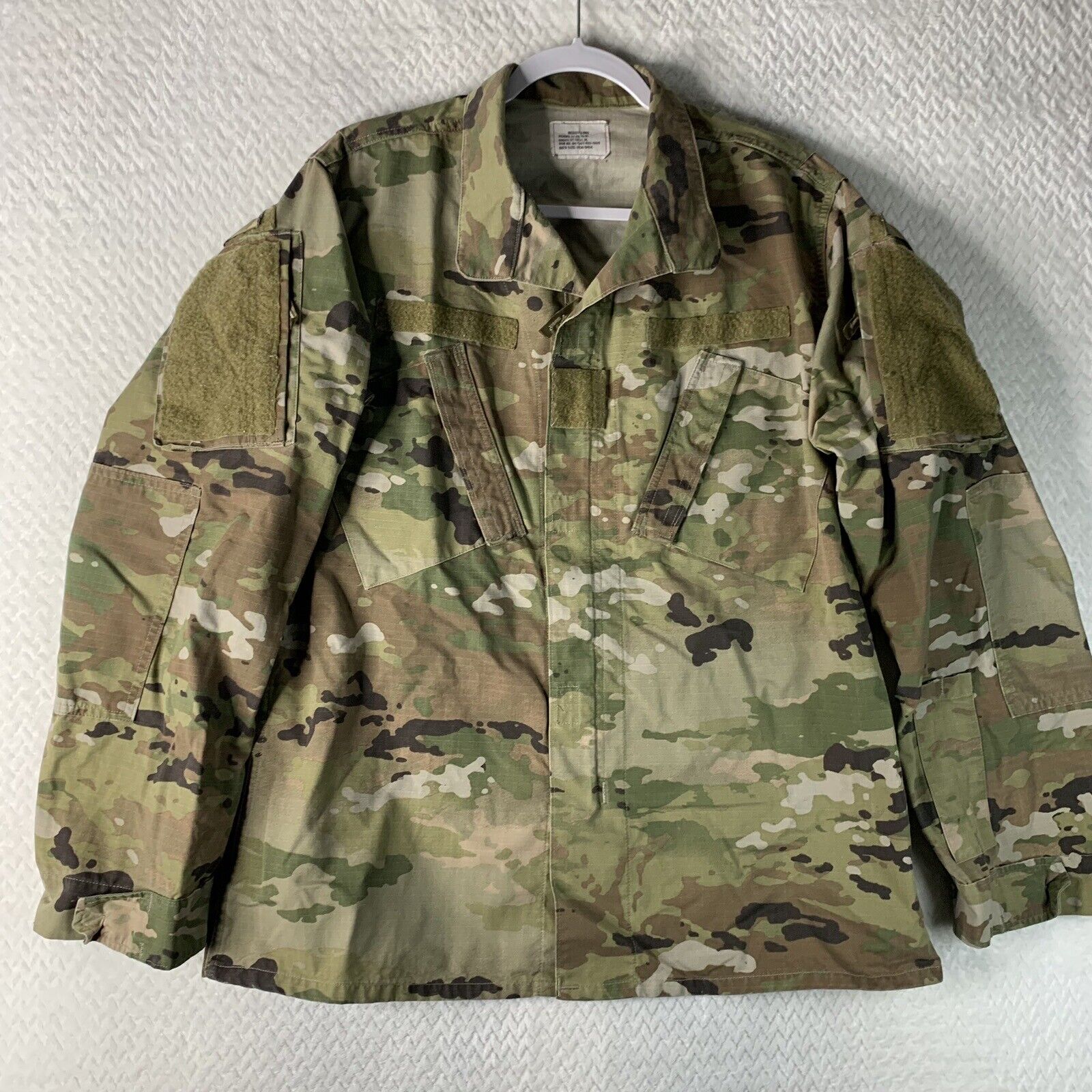 Military Army Combat Uniform Unisex Coat OCP MultiCam Size Med Long Zipper