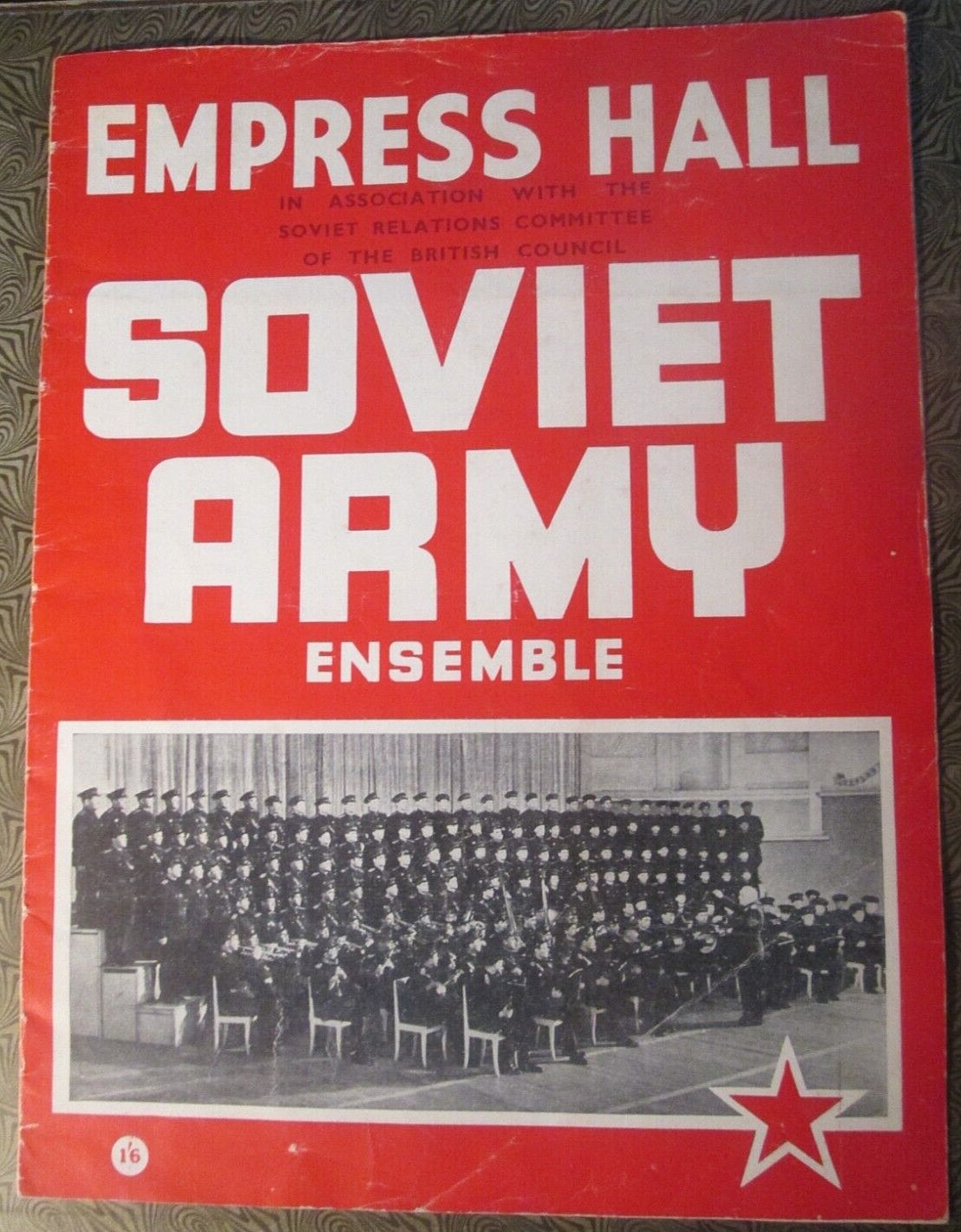 MILITARY--SOVIET ARMY ENSEMBLE PROGRAMME FROM THE EMPRESS HALL,1956