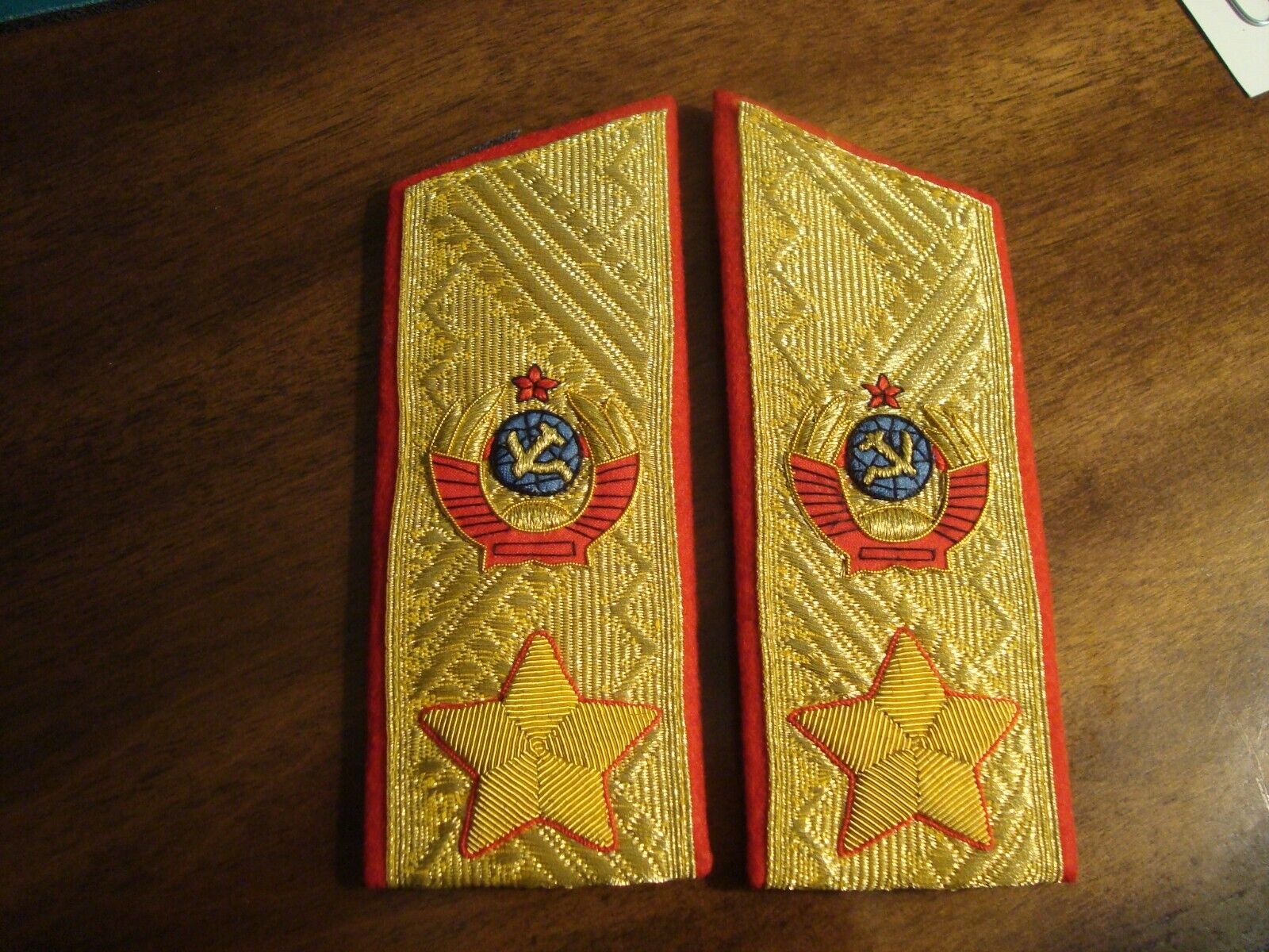SOVIET UNION MARSHALL SHOULDER BOARDS  -- EXCELLENT
