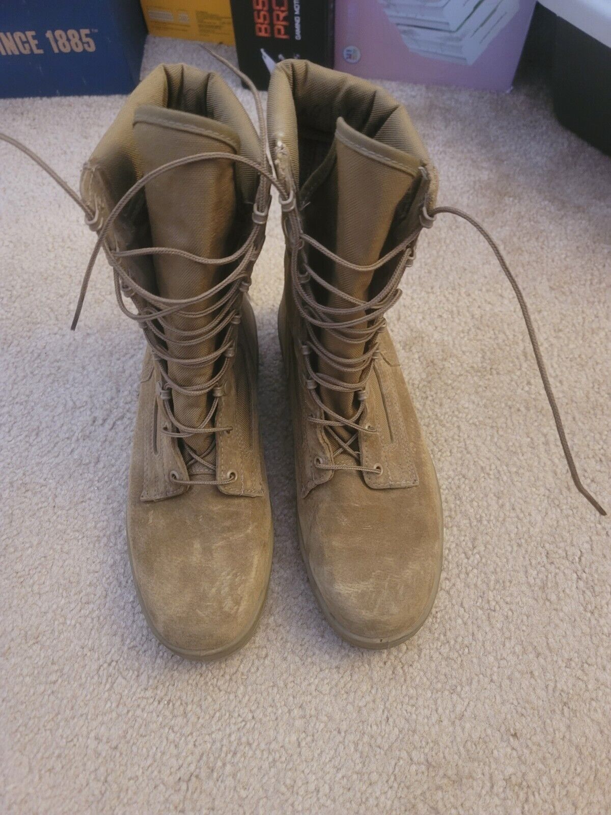 Bates Military USMC Hiking Desert Combat Boots 08-D-1099 Durashock 10.5 R