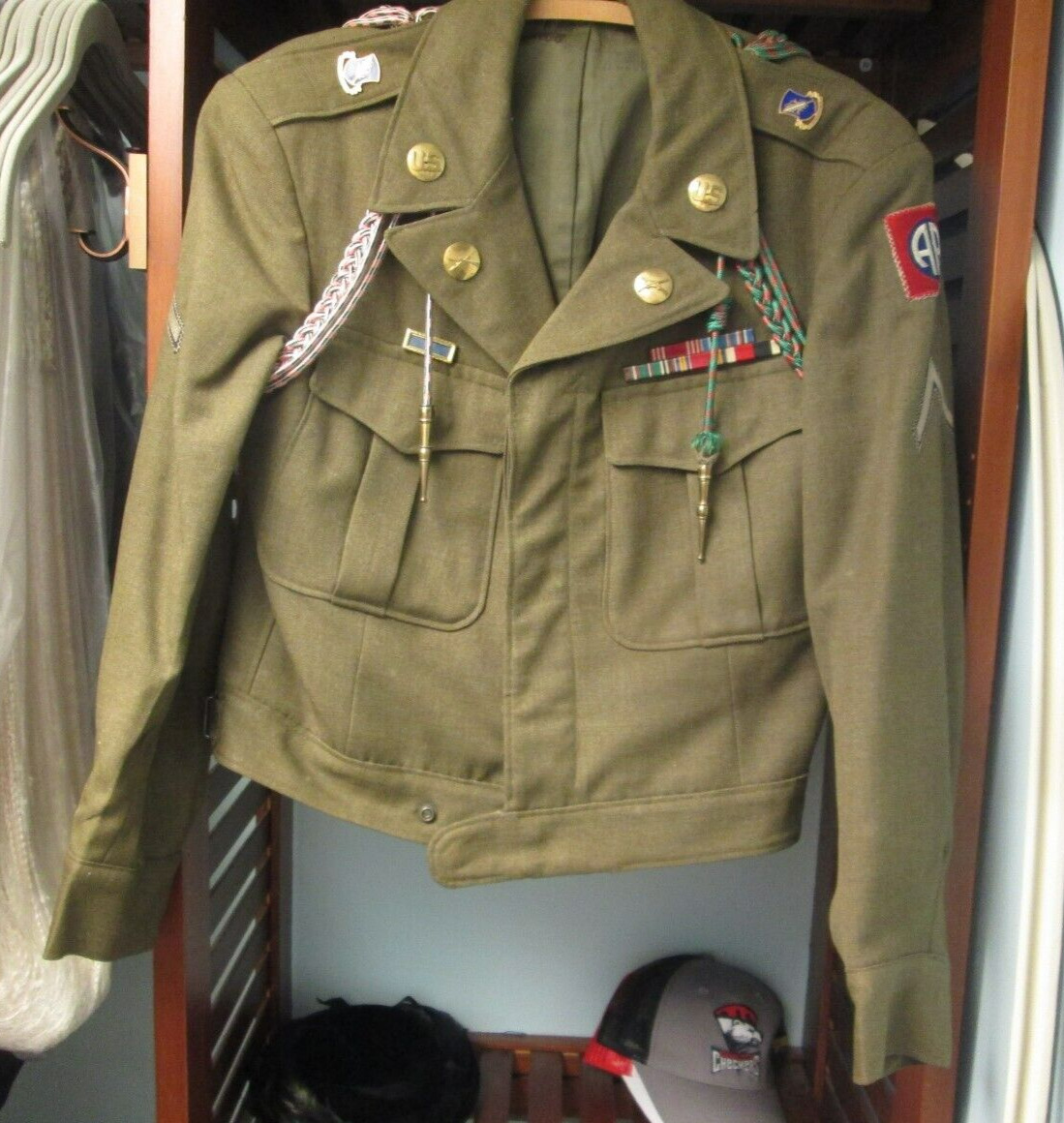 WW2 82nd Airborne 504th PIR Jacket-Named/Researchable - PLUS