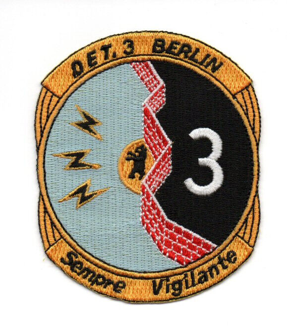 USAF Detachment #3 Berlin, West Germany Patch