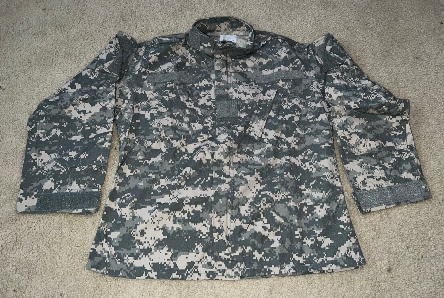 Army Combat Uniform ACU COAT Shirt Blouse Gray Field CAMO - SMALL-XS EXTRA SHORT