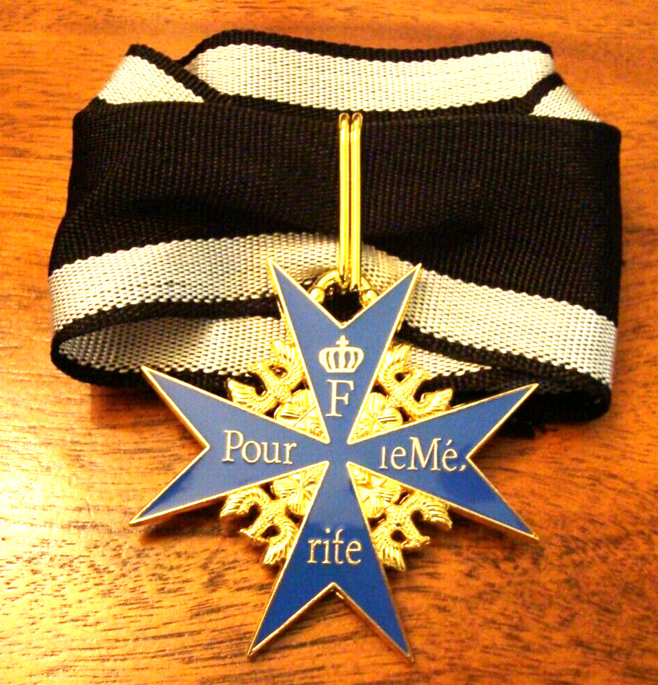 German Pour le Merite & Prussian Ribbon with ties