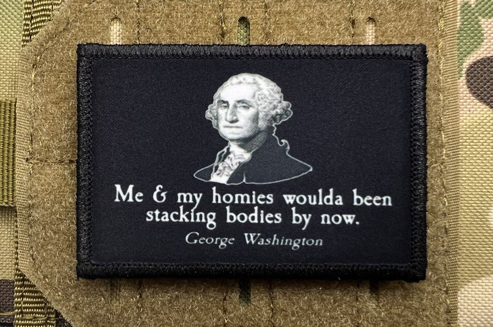 George Washington Morale Patch / Military Badge Tactical Hook & Loop 106