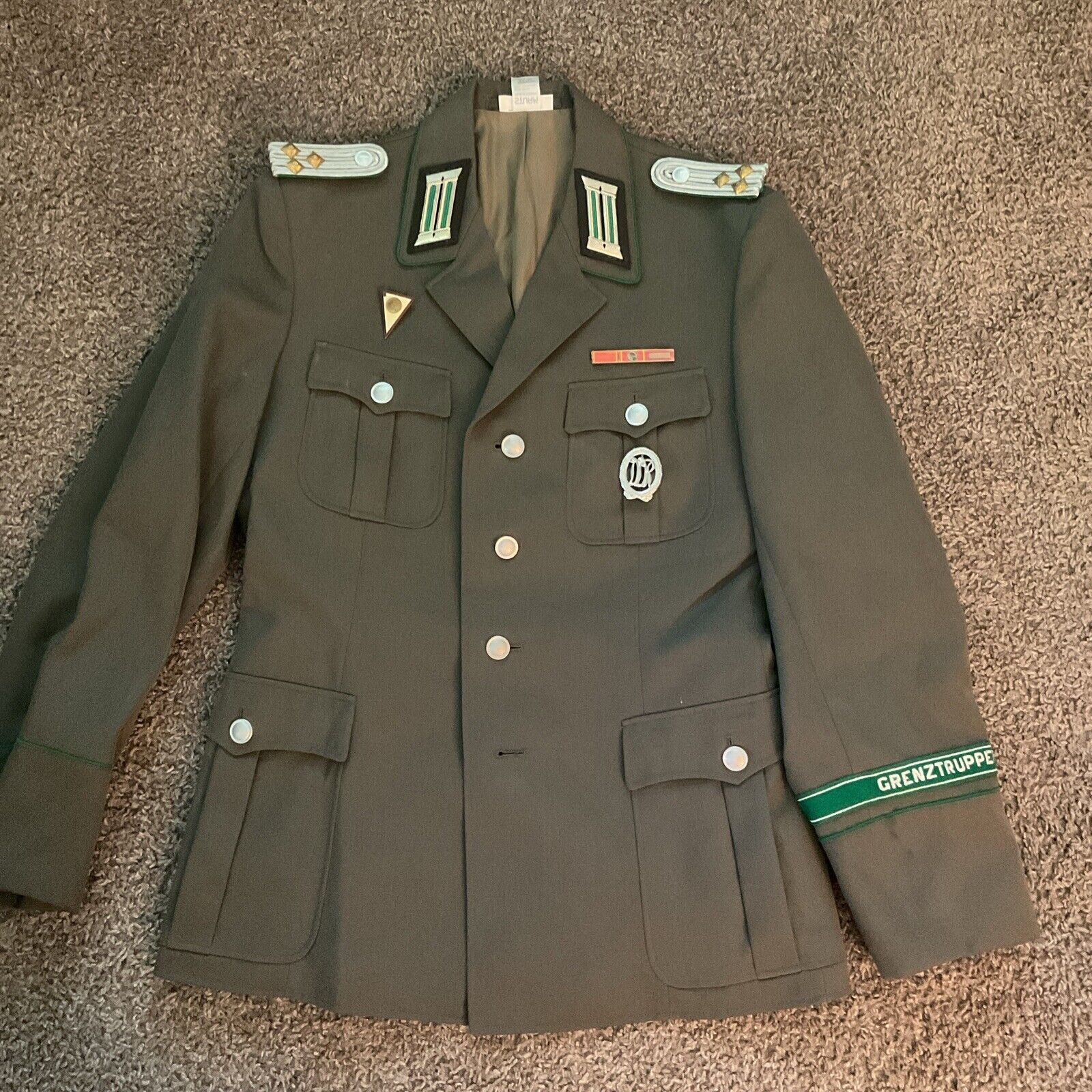 East German Grenztruppen Jacket with Medals Size SG 48
