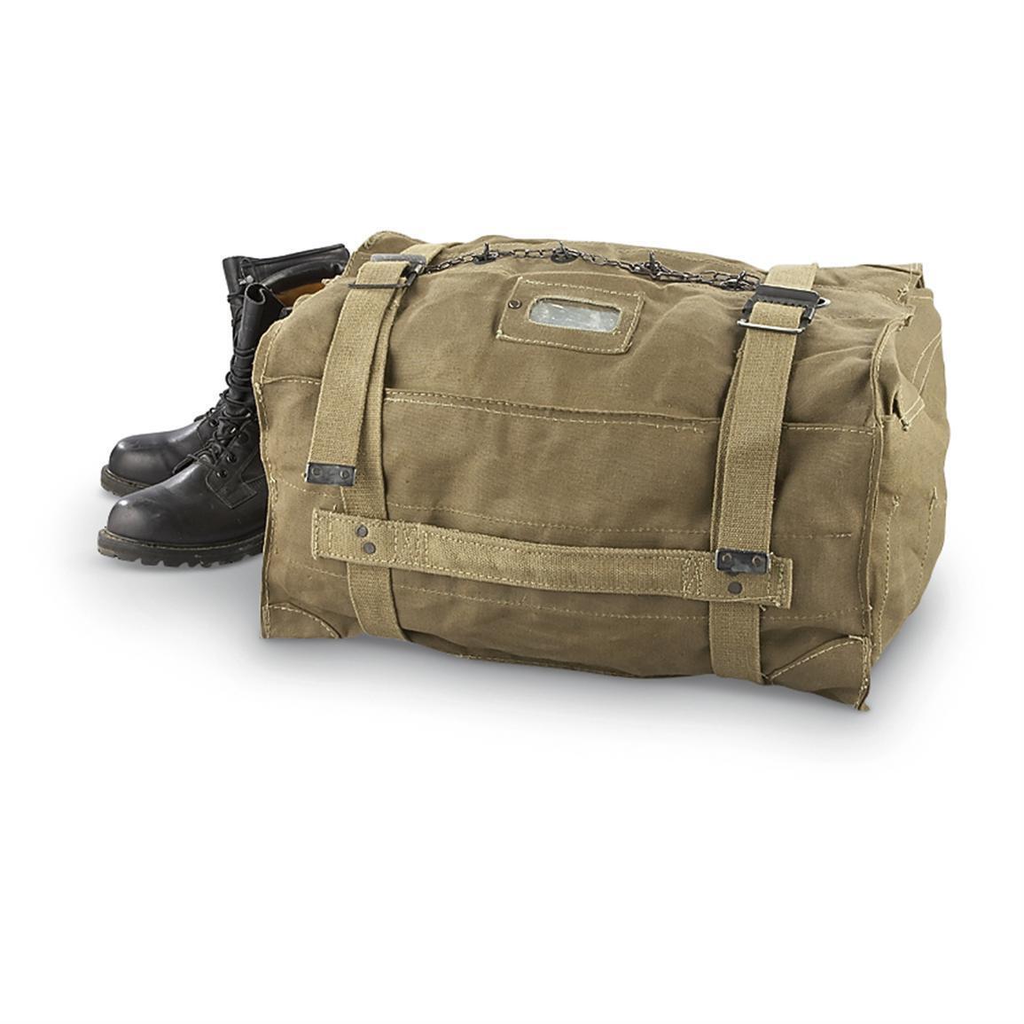 Used Italian Military Surplus Kit Bag Women Waterproof Organizer Traveling