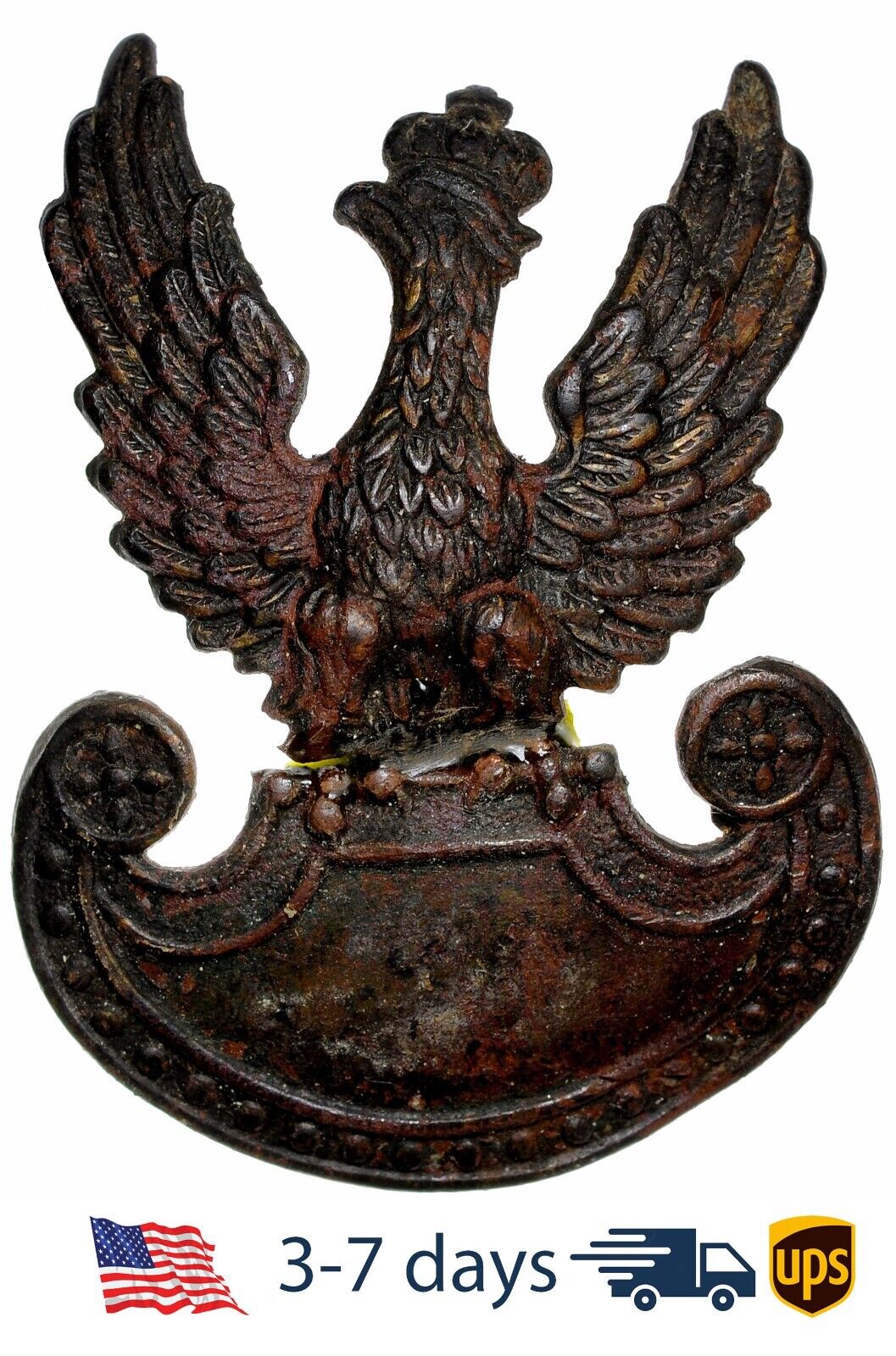 WW1 WWI Poland Cockade Badge military headdress Eangle sample 1918 - 1939 #15724