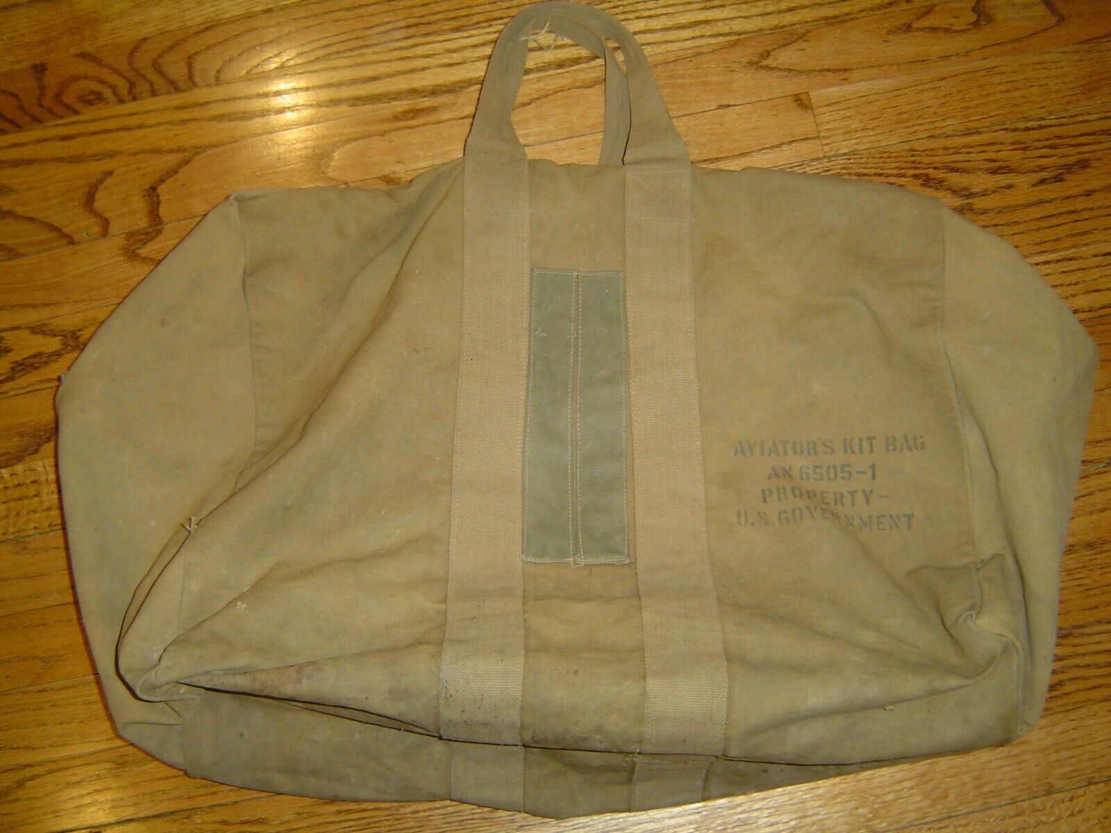Vintage Aviator Kit Bag Canvas 40s Green Duffle Bag 23x17