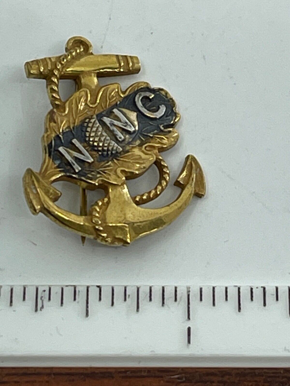 Beautiful Authentic WWII U.S. Navy Nurse Corps Officer Insignia Sterling-Vintage