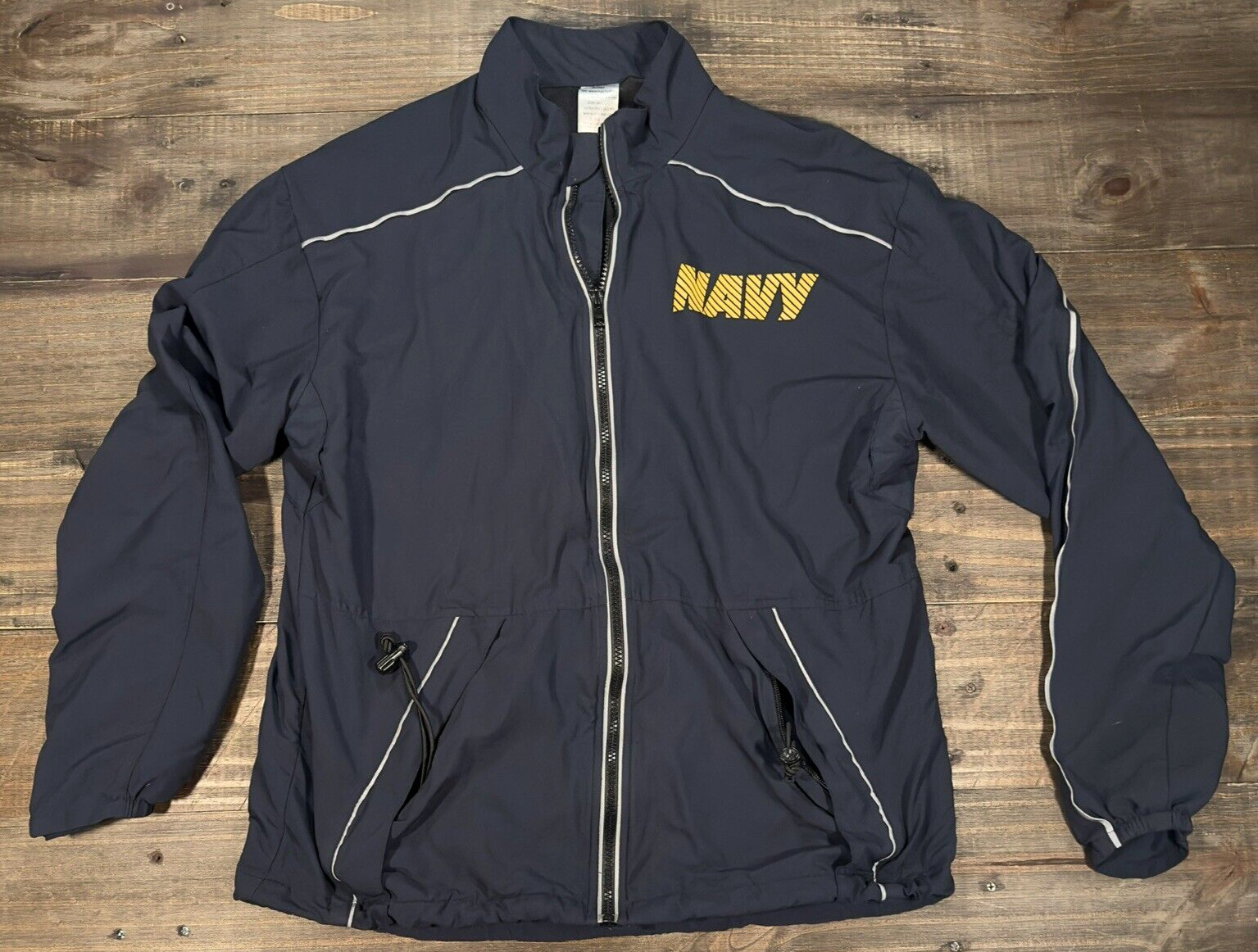 US Navy Running Jacket Jogging Physical-Training USN PT Reflective Small Regular