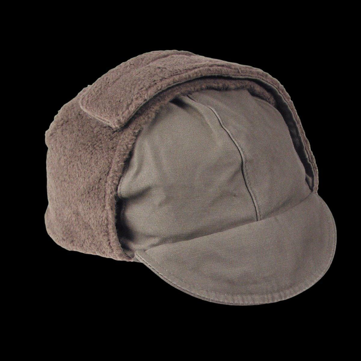 GERMAN MILITARY ARMY OD GREEN COLD WEATHER WINTER CAP/HAT EAR FLAPS 59 / 7 3/8 