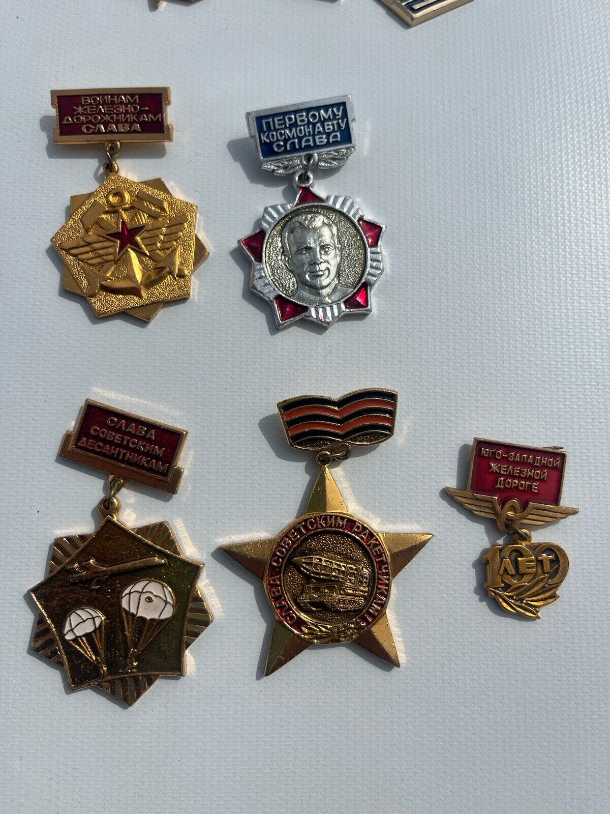 Original Soviet Russian Naval Army Medal Pin Badge WW2 - Cold War Lot 1
