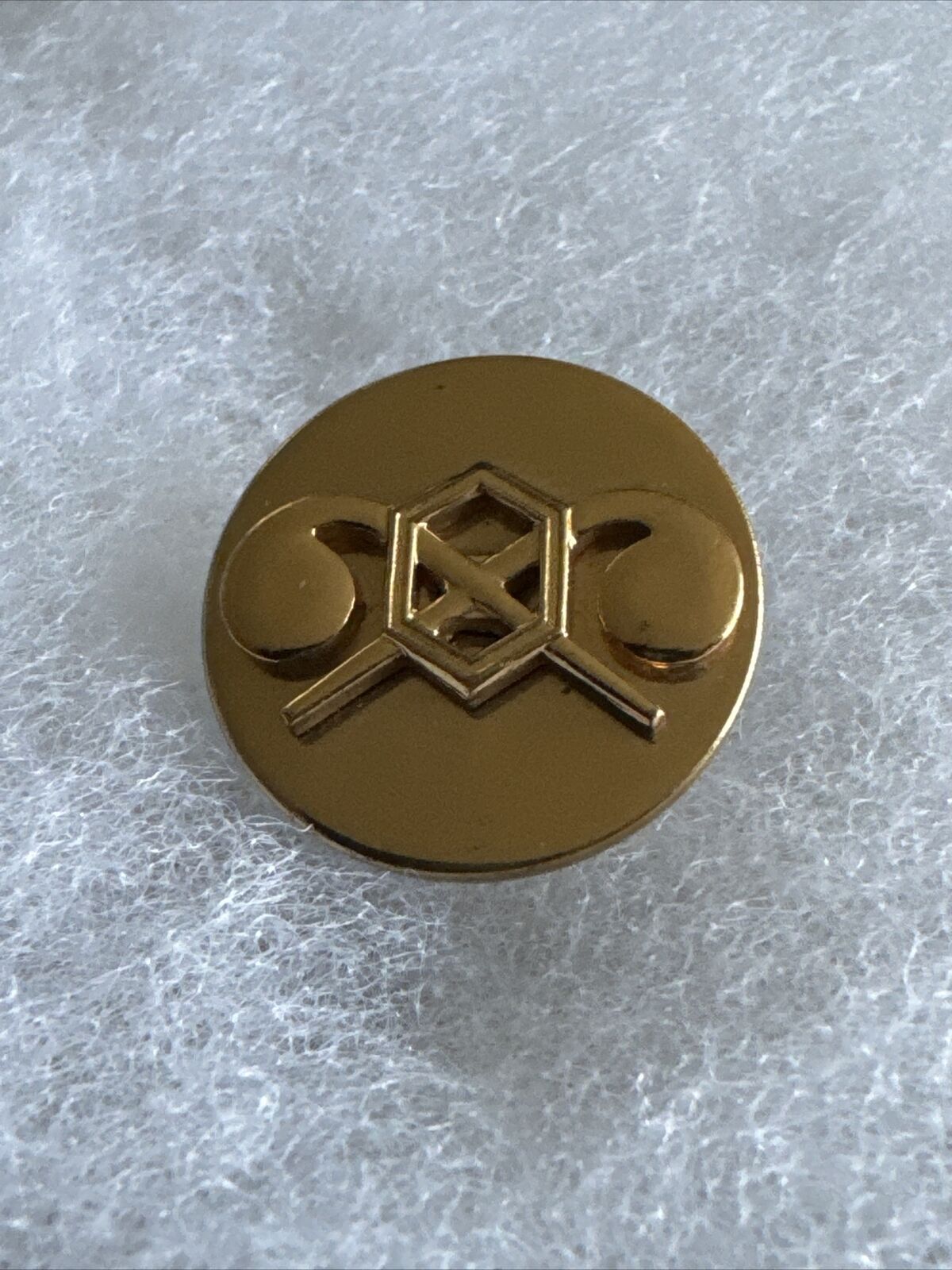 WWII Chemical Corps Collar Brass - Screw Back