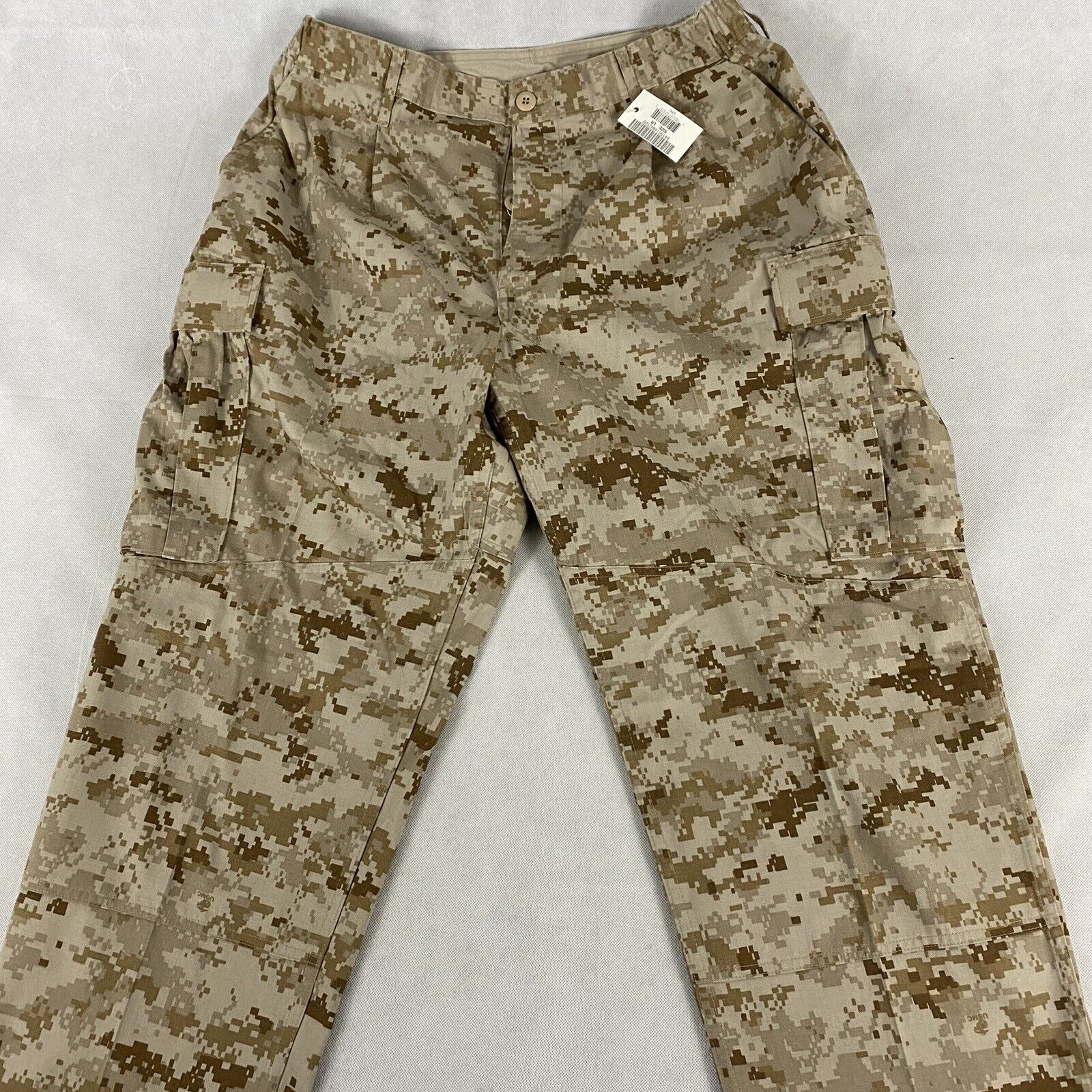 USMC Desert Marpat Camo Trousers MCCUU Size Large Regular Military BDU Pants NWT